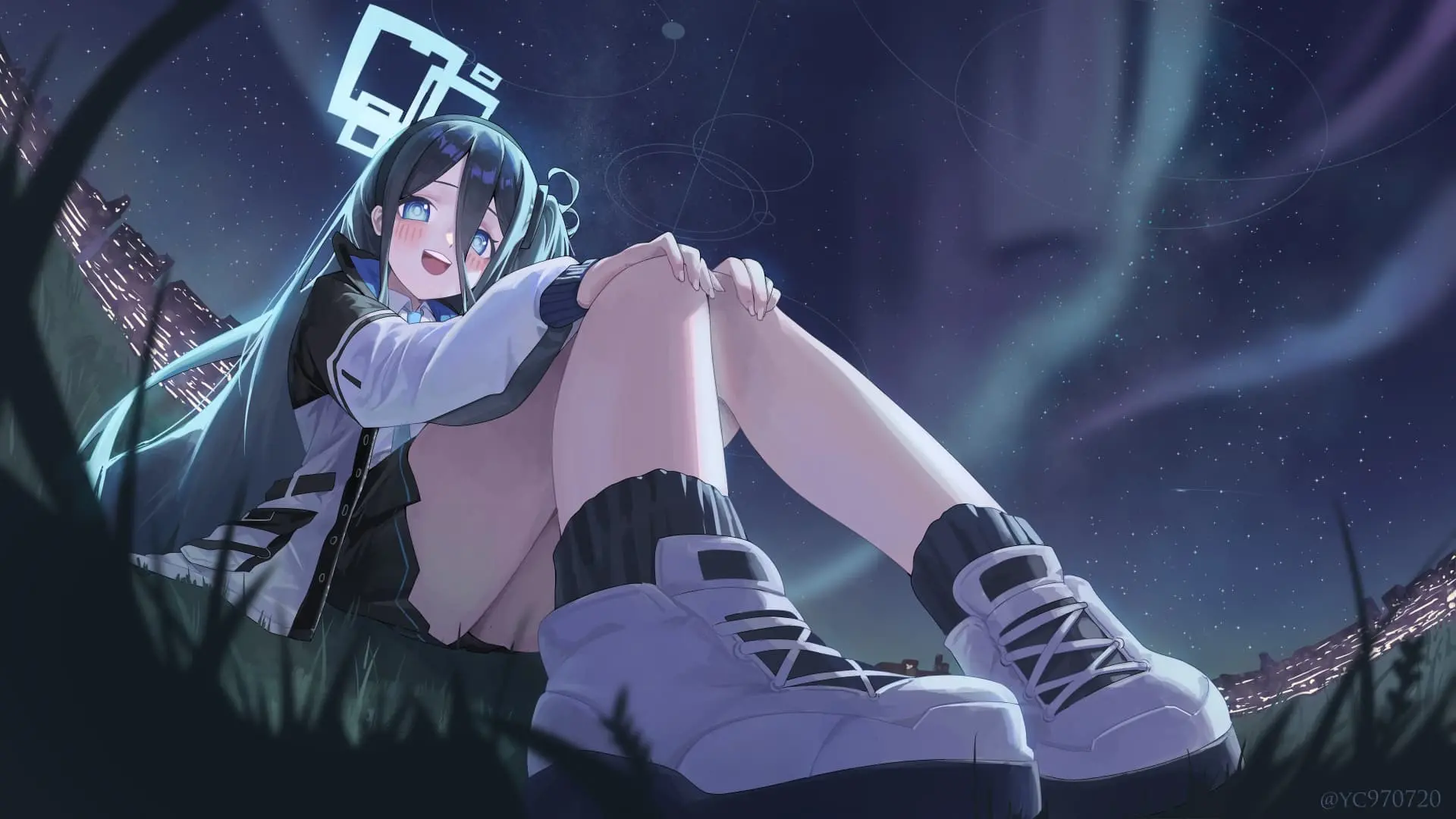 【动漫壁纸】女仆美少女 初音未来 蔚蓝档案 妃咲JK装 插画美图推荐 壁纸-第18张