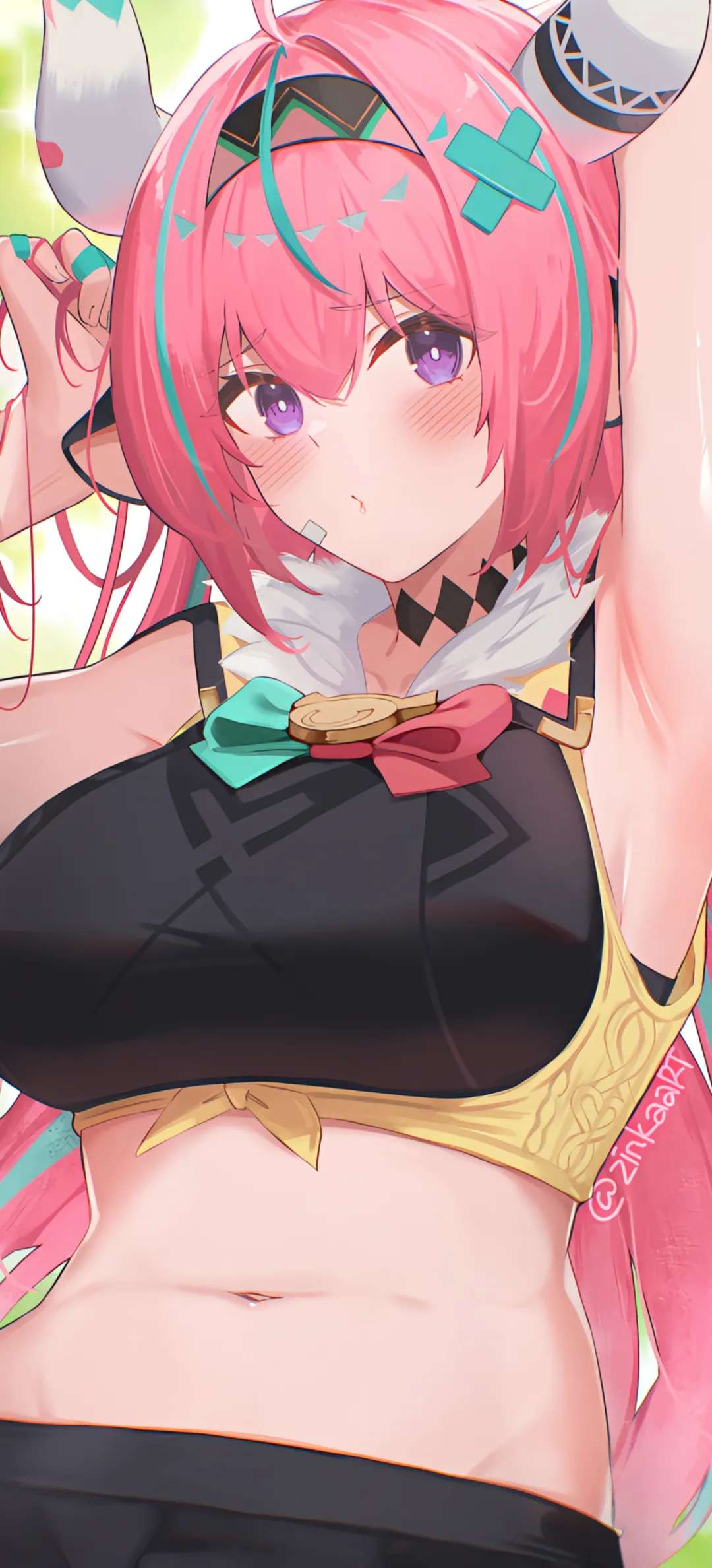 【动漫壁纸】原神 甘雨 瓦蕾莎 蔚蓝档案 早濑优香 粉毛兽耳美少女 星穹铁道 花火 插画美图推荐 壁纸-第2张