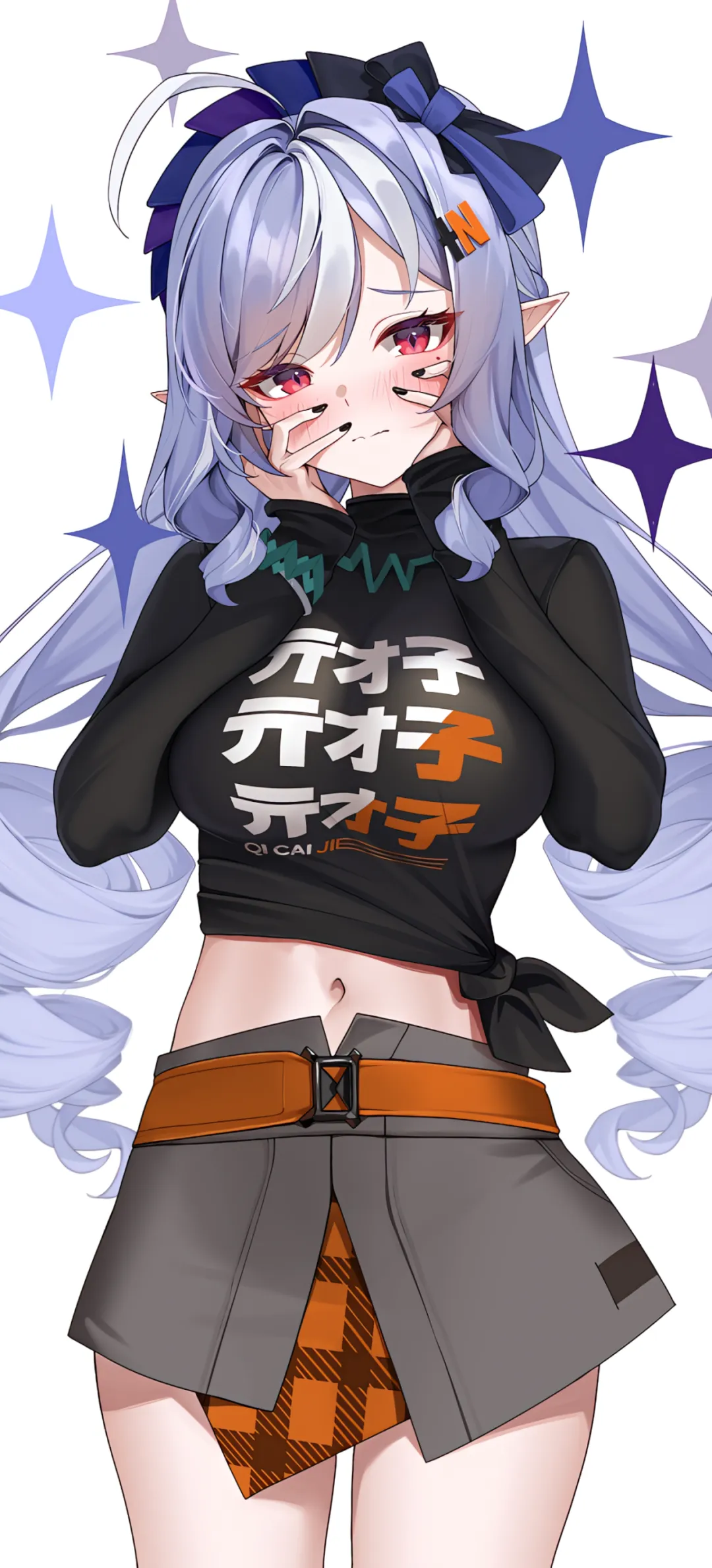 【动漫壁纸】蔚蓝档案 早濑优香 鸣潮 椿 星穹铁道 流萤 三月七 原神 夏洛蒂 插画美图推荐 手机壁纸-第2张