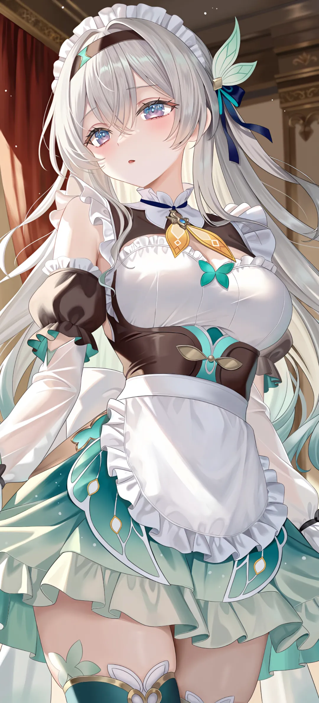 【动漫壁纸】蔚蓝档案 早濑优香 鸣潮 椿 星穹铁道 流萤 三月七 原神 夏洛蒂 插画美图推荐-公众号小姨ai