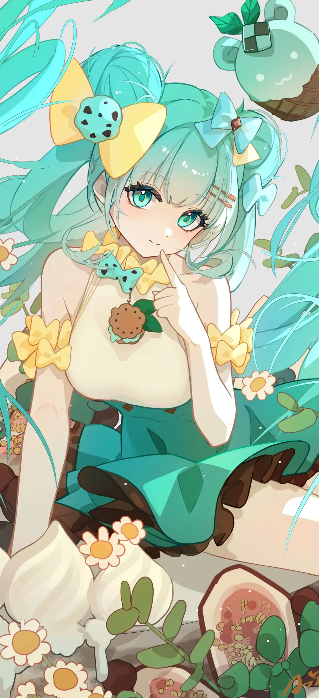 【动漫壁纸】蔚蓝档案 飞鸟马时 双马尾美少女 绘画 星穹铁道 流萤 绝区零 薇薇安 明日方舟 黍 插画美图推荐 壁纸-第4张