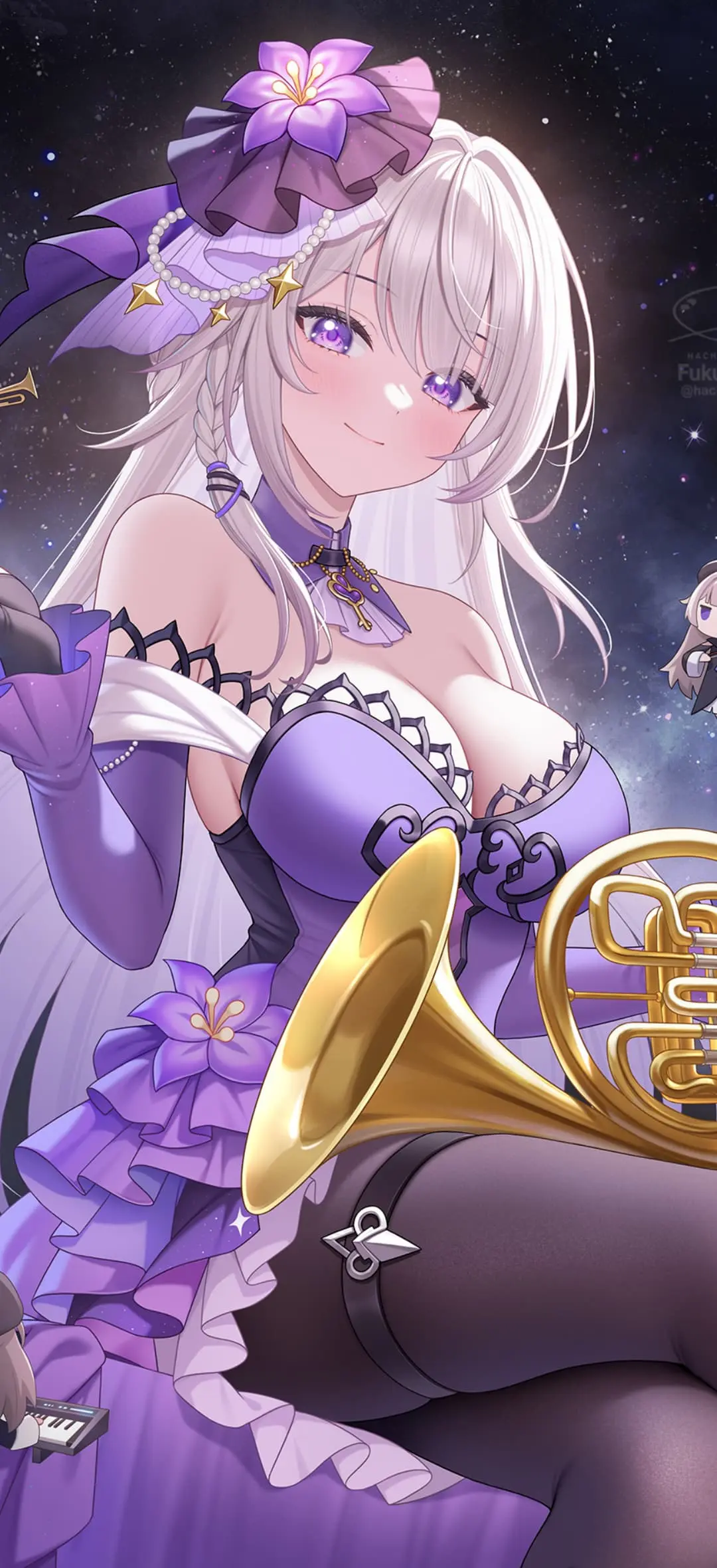 【动漫壁纸】蔚蓝档案 飞鸟马时 双马尾美少女 绘画 星穹铁道 流萤 绝区零 薇薇安 明日方舟 黍 插画美图推荐-公众号小姨ai