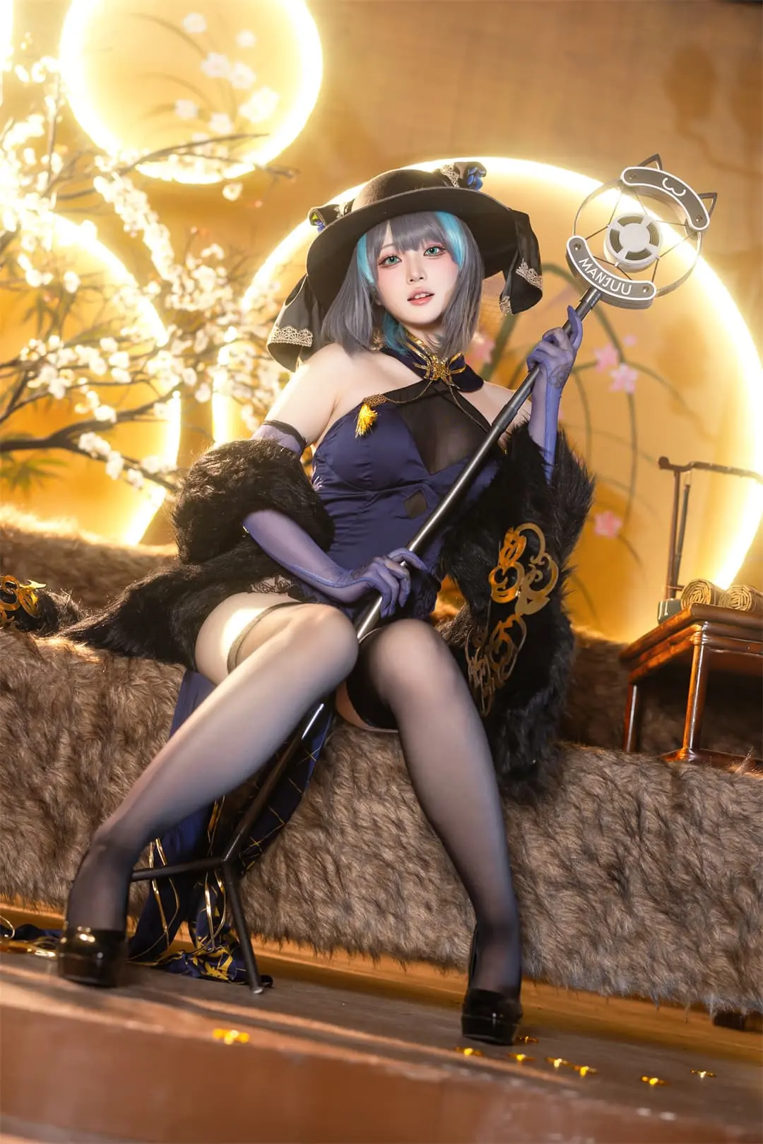 COS精选 金装猫猫头 碧蓝航线 柴郡@屿鱼（共60张） COSPLAY-第1张