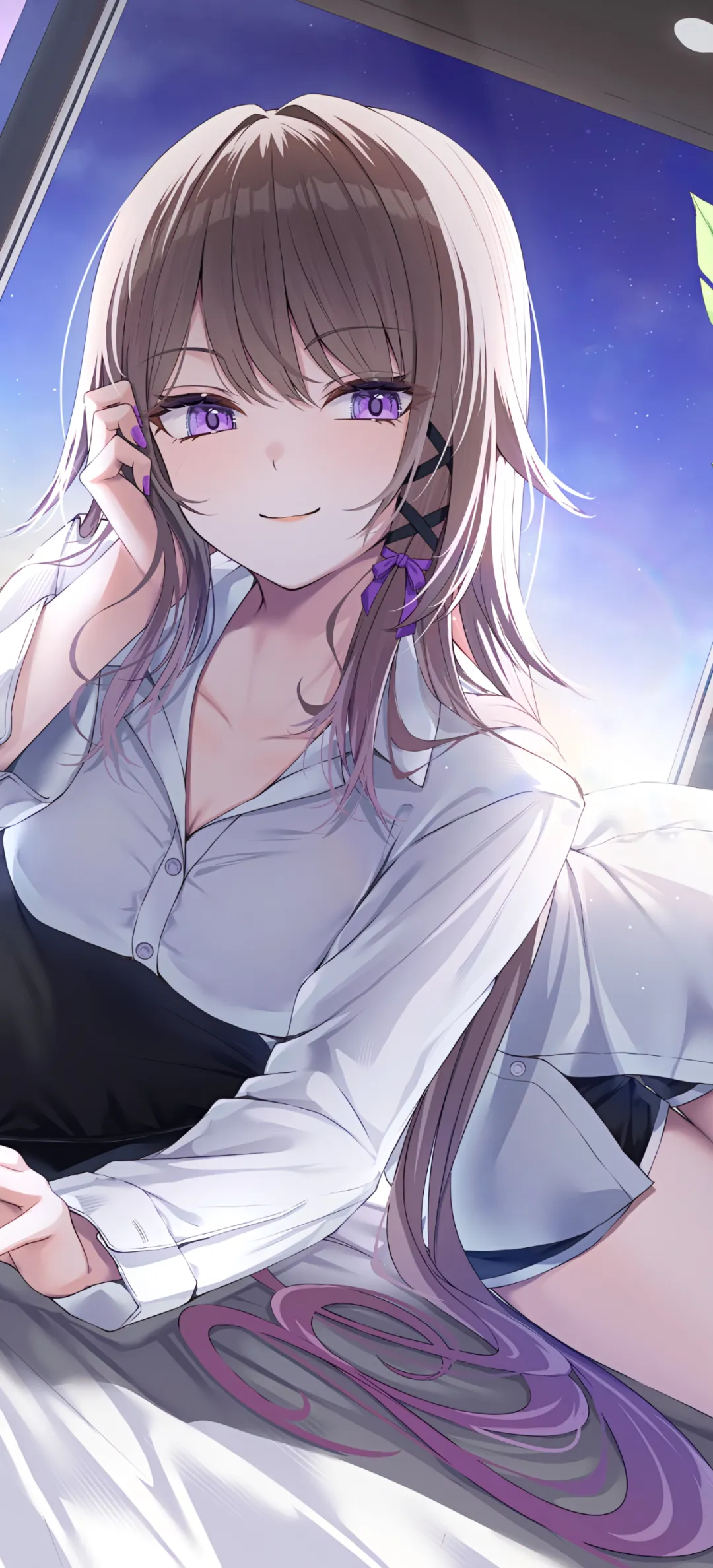 【动漫壁纸】星穹铁道 遐蝶 大黑塔 绝区零 薇薇安 红发美少女 插画美图推荐-公众号小姨ai