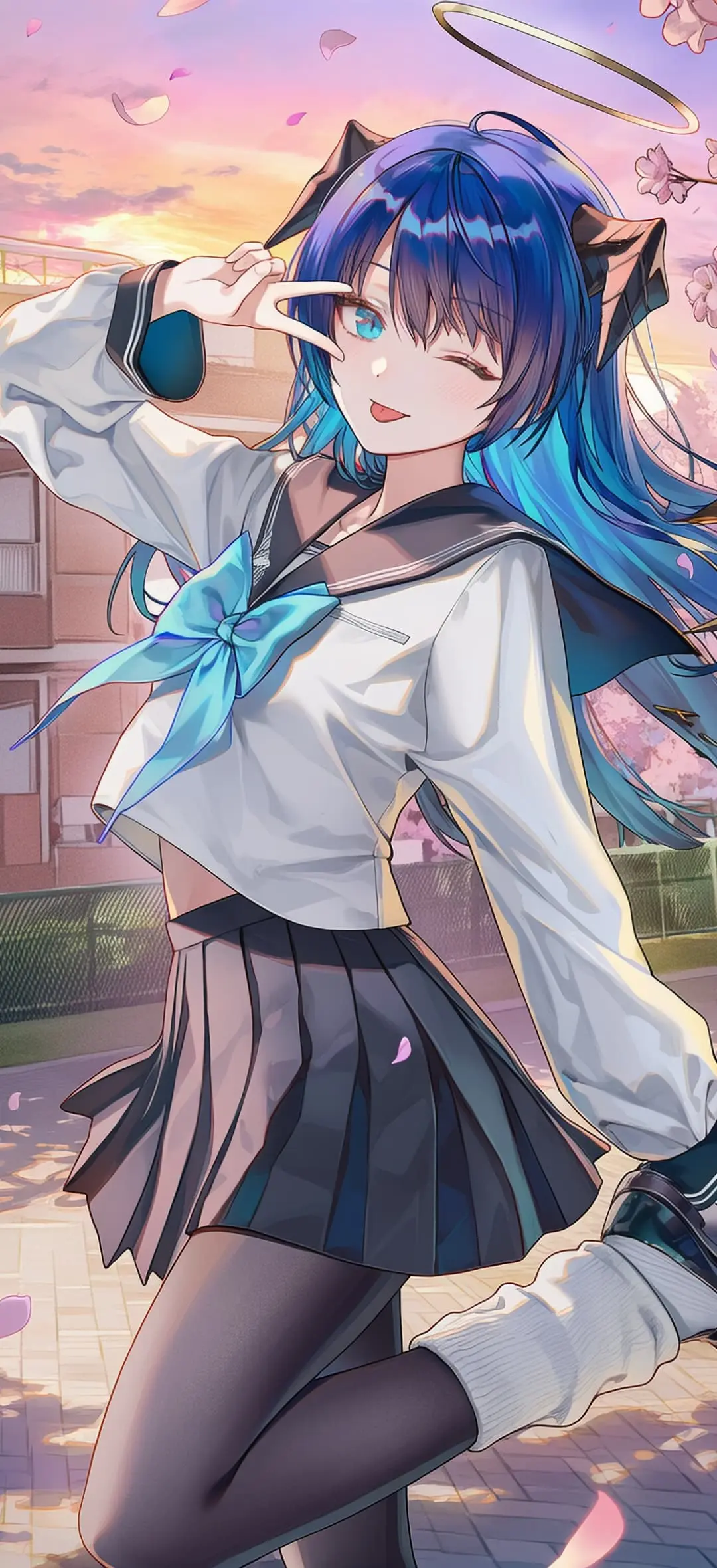 【动漫壁纸】明日方舟 阿米娅 星穹铁道 遐蝶 绝区零 薇薇安 星见雅 原神 瓦蕾莎 JK美少女 插画美图 壁纸-第6张