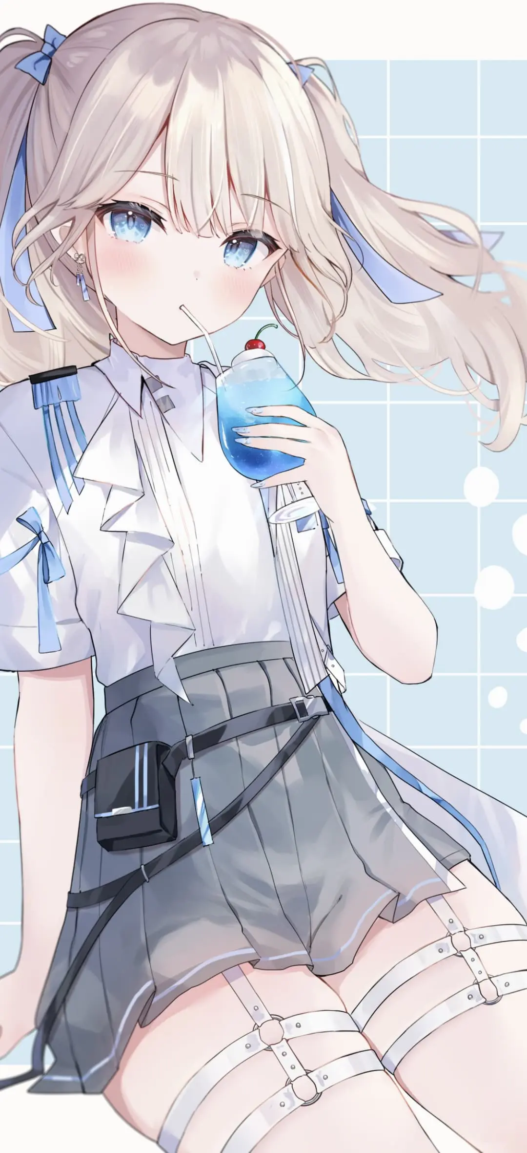 【动漫壁纸】明日方舟 阿米娅 星穹铁道 遐蝶 绝区零 薇薇安 星见雅 原神 瓦蕾莎 JK美少女 插画美图 壁纸-第7张