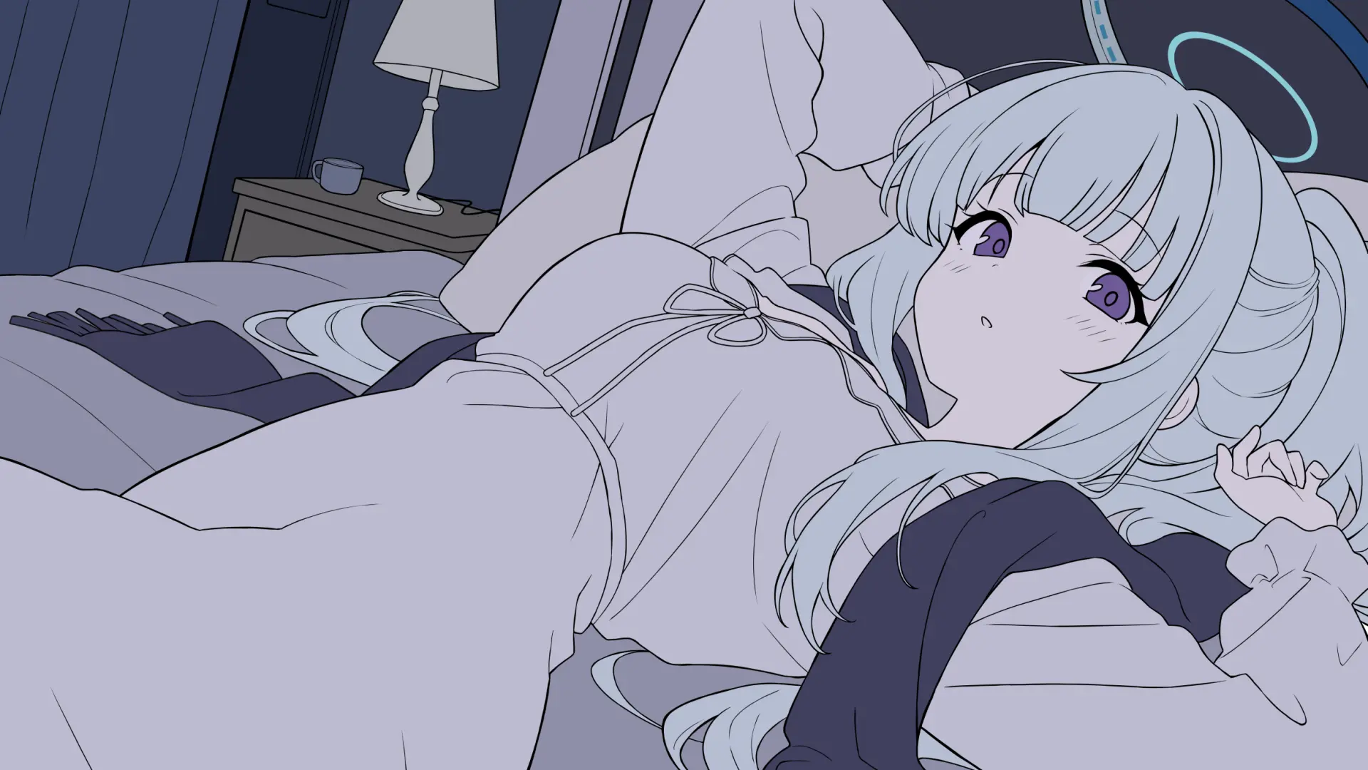 【动漫壁纸】明日方舟 阿米娅 电车 双马尾 初音未来 蔚蓝档案 圣园未花 妃咲 飞鸟马时 生盐诺亚 插画美图推荐 壁纸-第16张