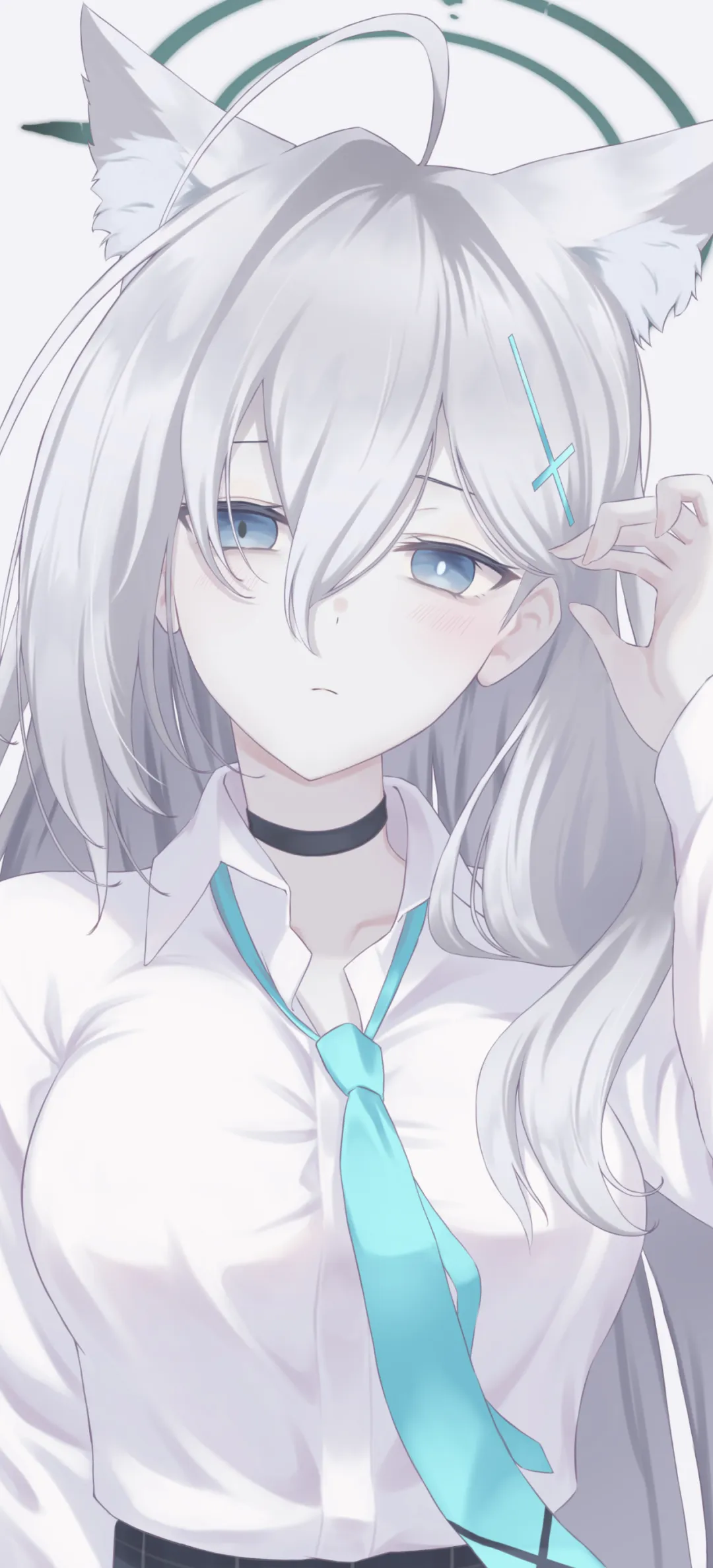 【动漫壁纸】蔚蓝档案 砂狼白子 调月莉音 绝区零 伊芙琳 星见雅 书店女高中生 插画美图推荐-公众号小姨ai