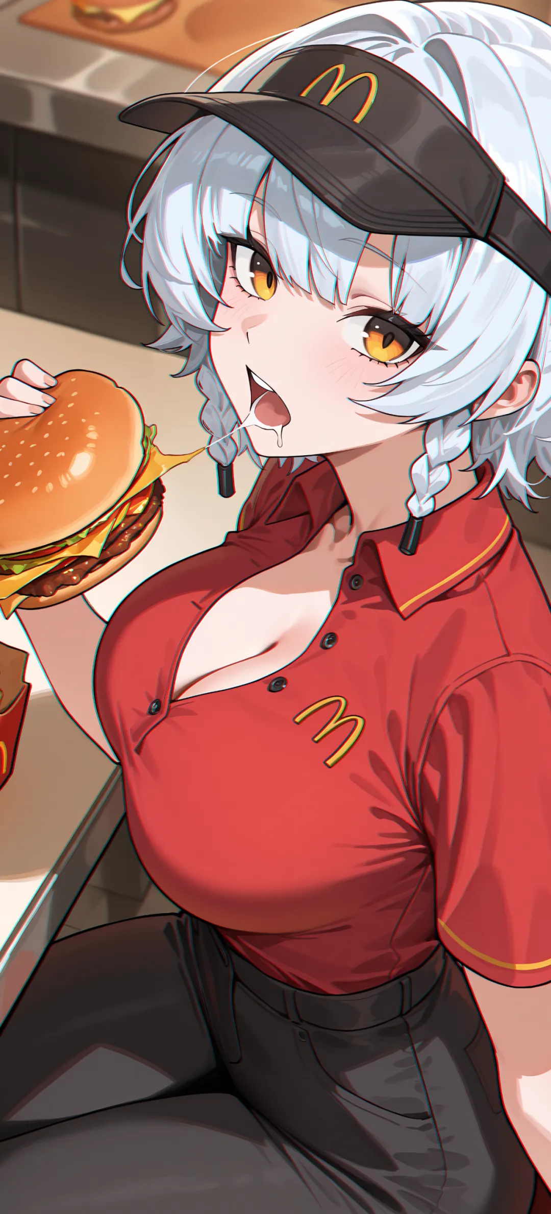 【动漫壁纸】绝区零 简杜 艾莲乔 银发麦当劳少女 星穹铁道 银狼 插画美图推荐-公众号小姨ai