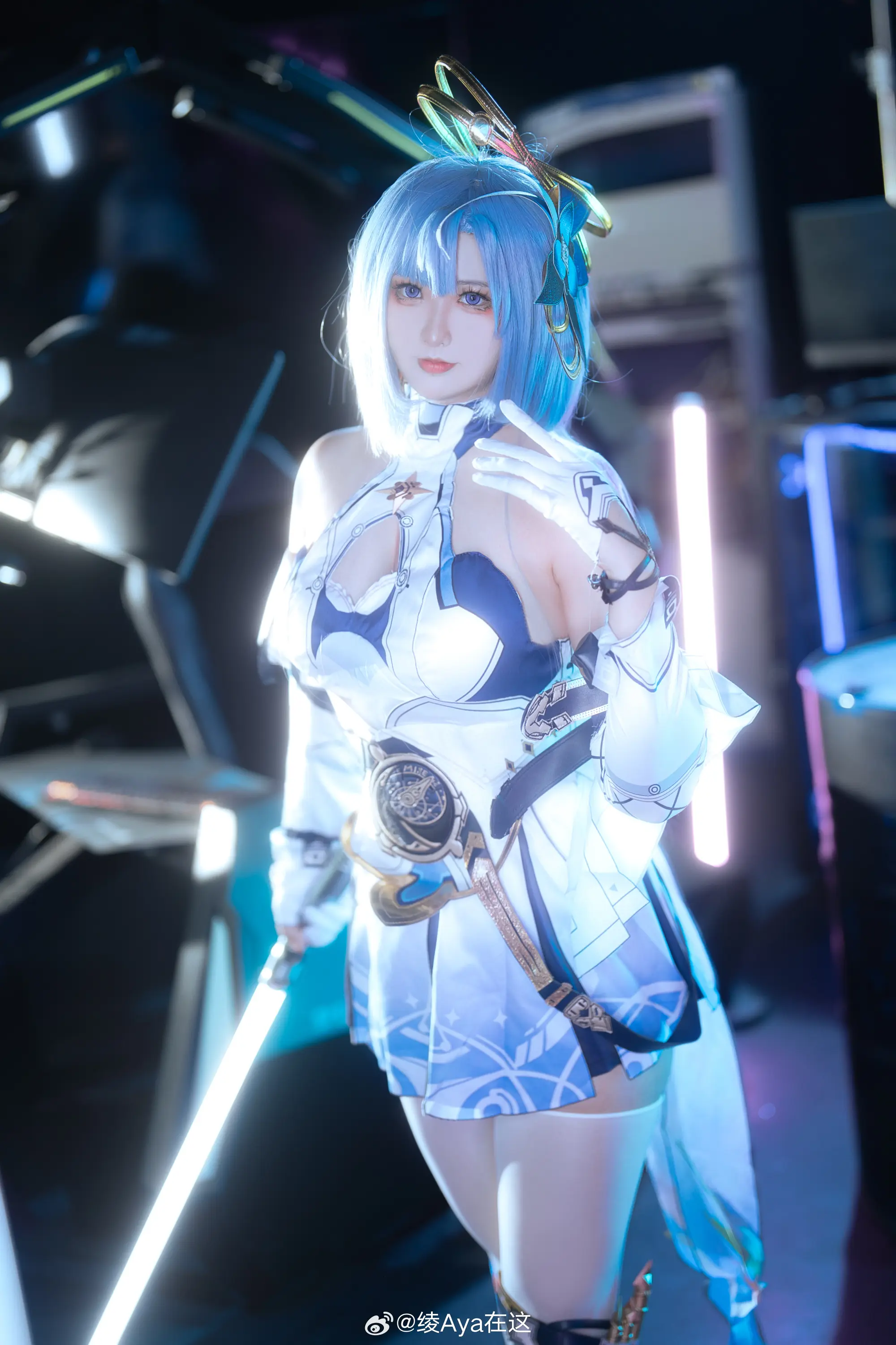 cosplay 用你最喜欢的颜色，为你画一幅画吧 崩坏3 格蕾修@绫Aya在这-公众号小姨ai