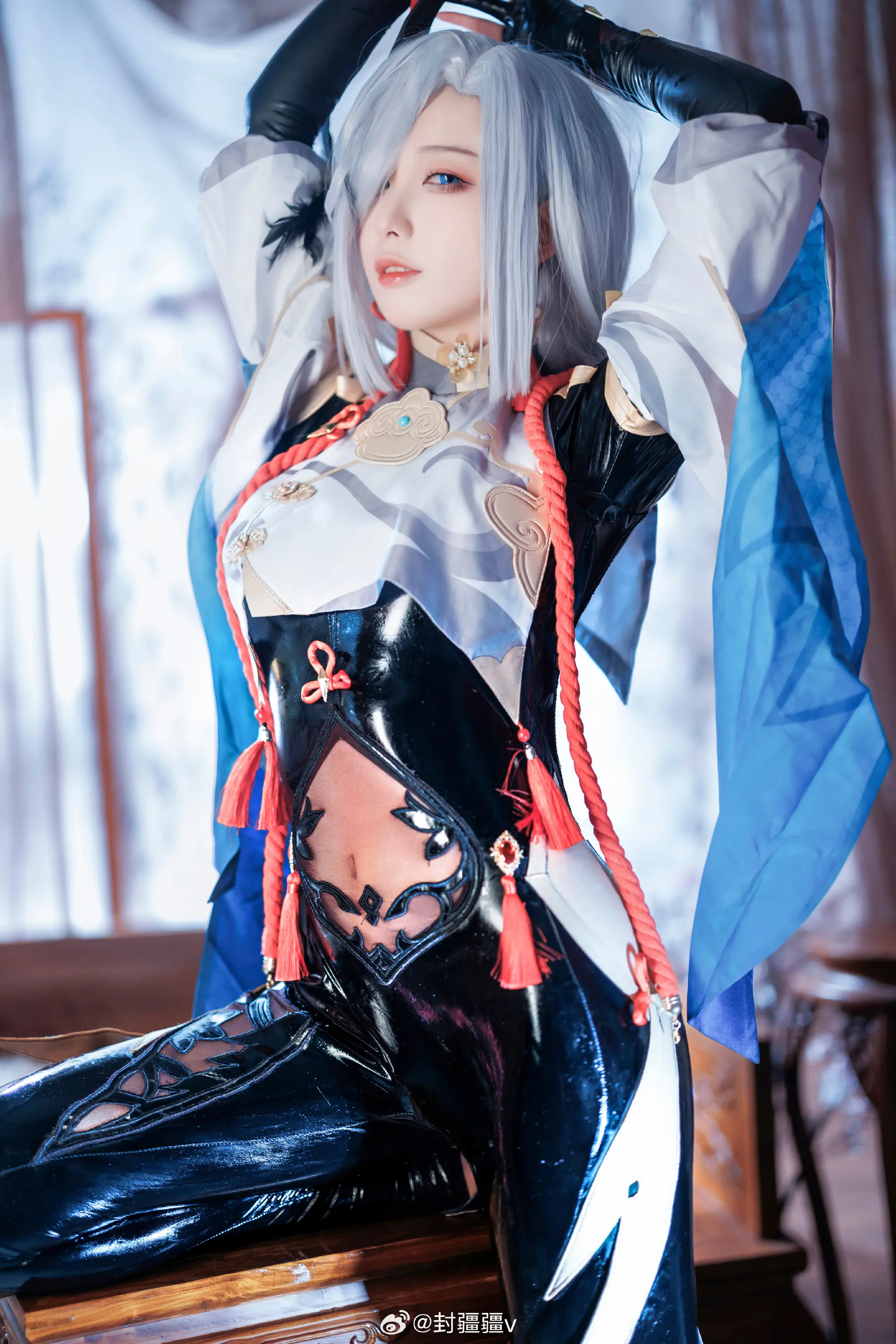 原神cos 💙申鹤原皮cos@封疆疆v-公众号小姨ai