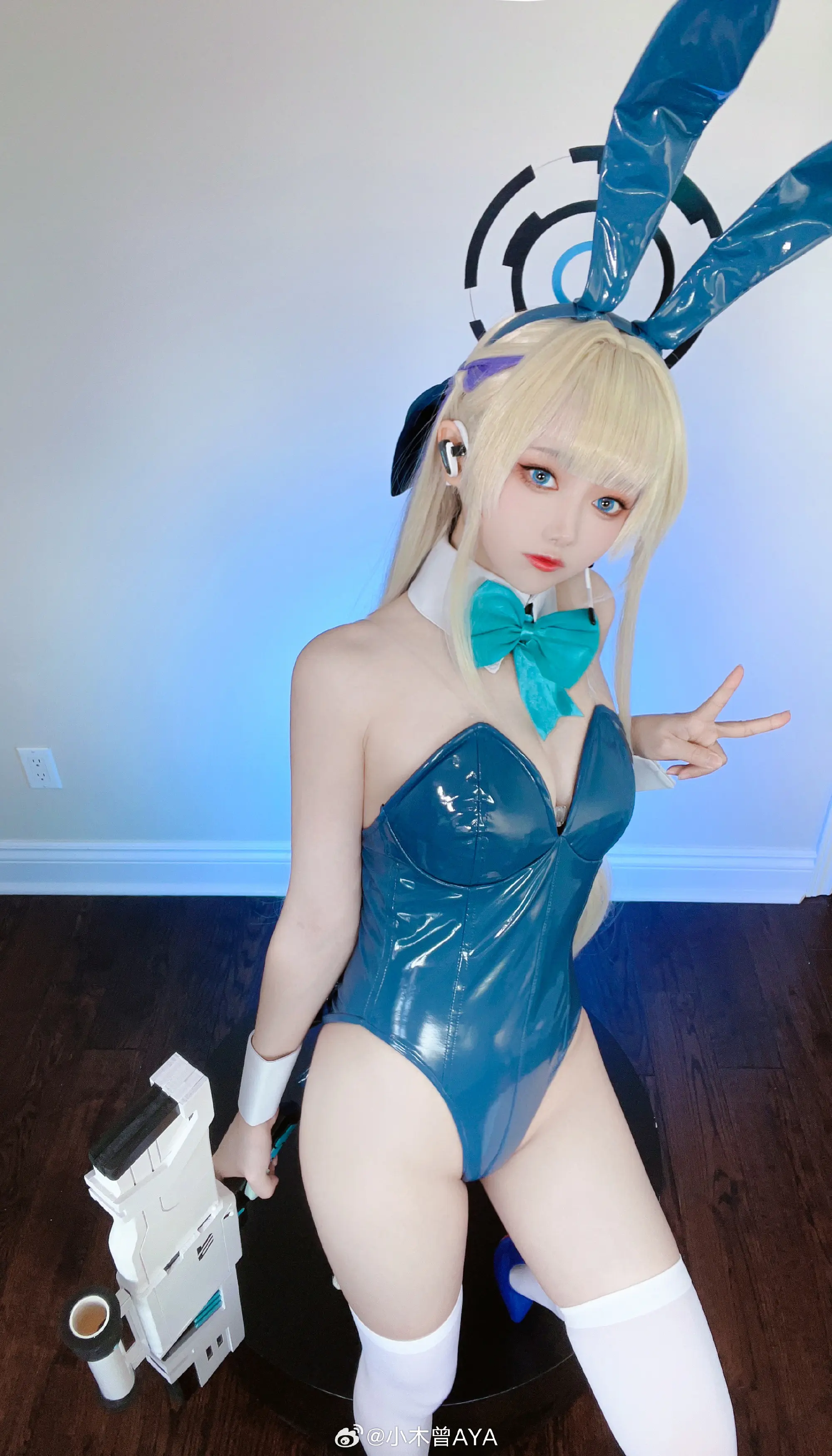 COSPLAY 碧蓝档案 兔女郎小时(‘－’)V@小木曾AYA-公众号小姨ai