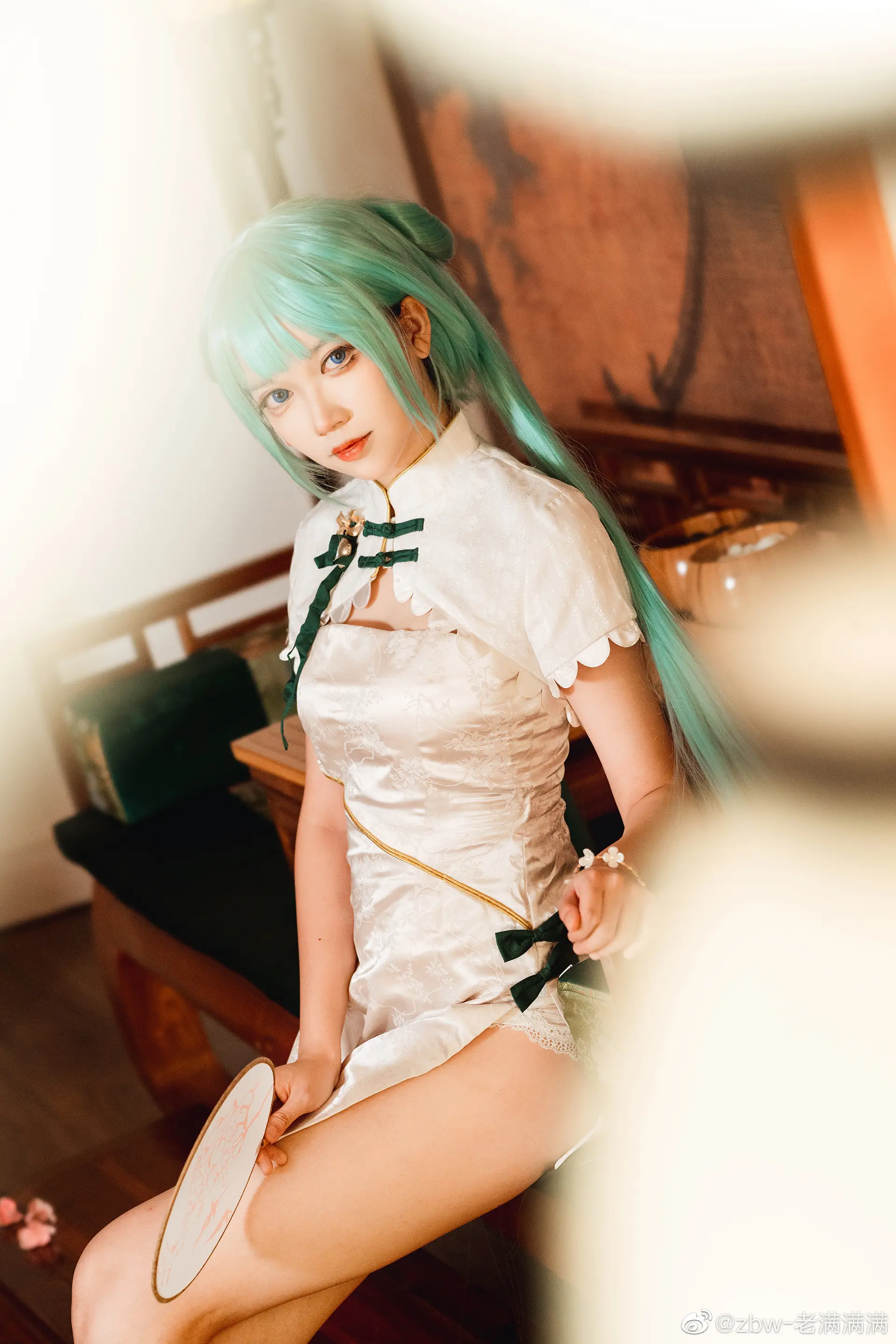 鬓绿长留，不使韶华晚 初音未来@zbw-老满满满-公众号小姨ai