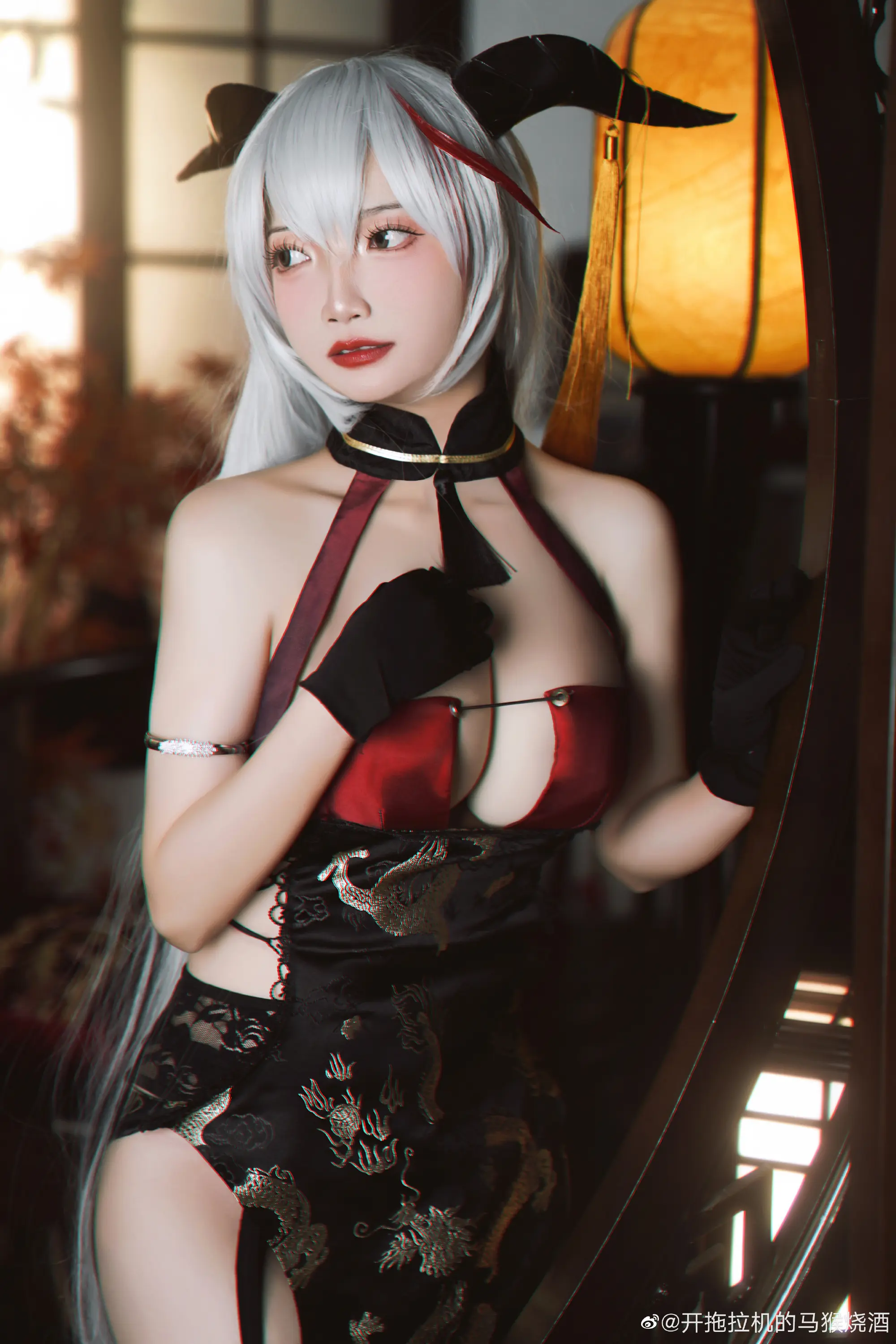 碧蓝航线 埃吉尔新春旗袍@开拖拉机的马猴烧酒-公众号小姨ai