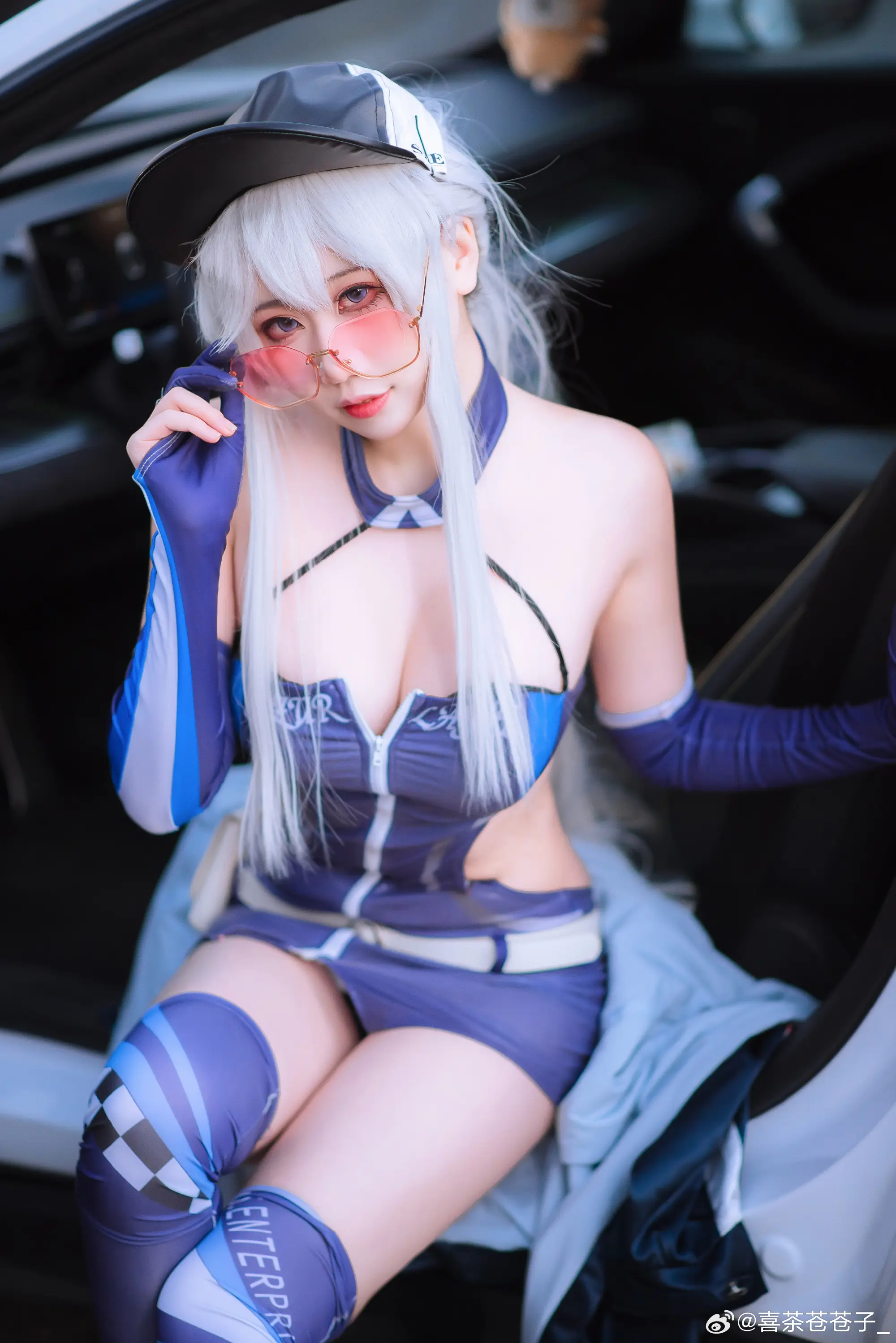 cosplay 碧蓝航线 企业赛车@喜茶苍苍子_-公众号小姨ai