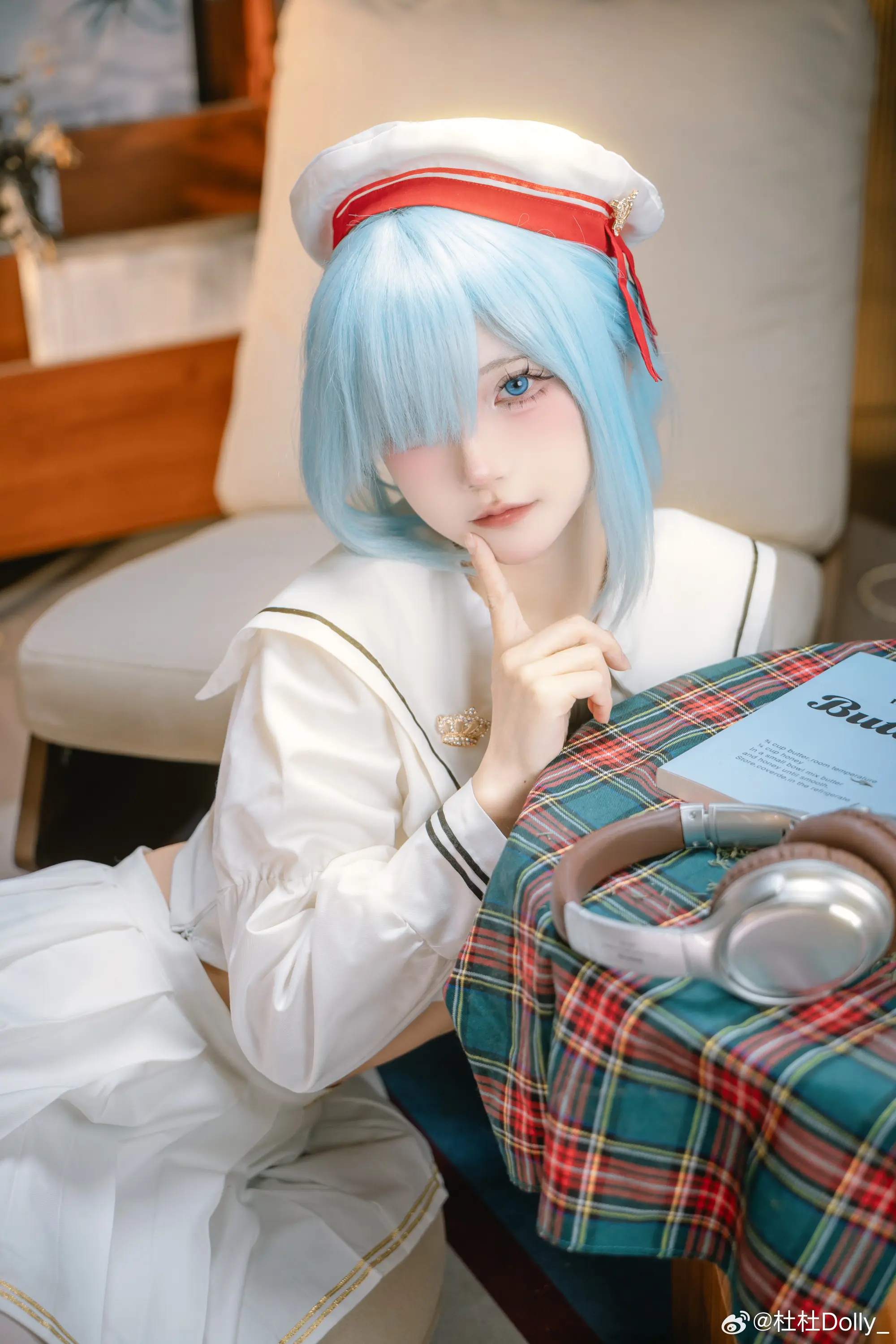 COSPLAY 好想看你穿制服的样子 碧蓝航线 指挥官～拜托拜托～ ​​​@杜杜Dolly_-公众号小姨ai