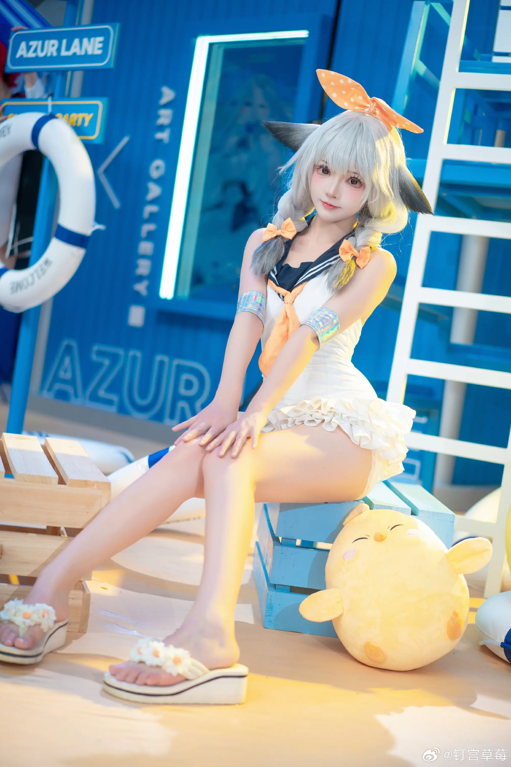 cosplay 碧蓝航线 指挥官～很期待下次再见哦！@钉宫草莓-公众号小姨ai