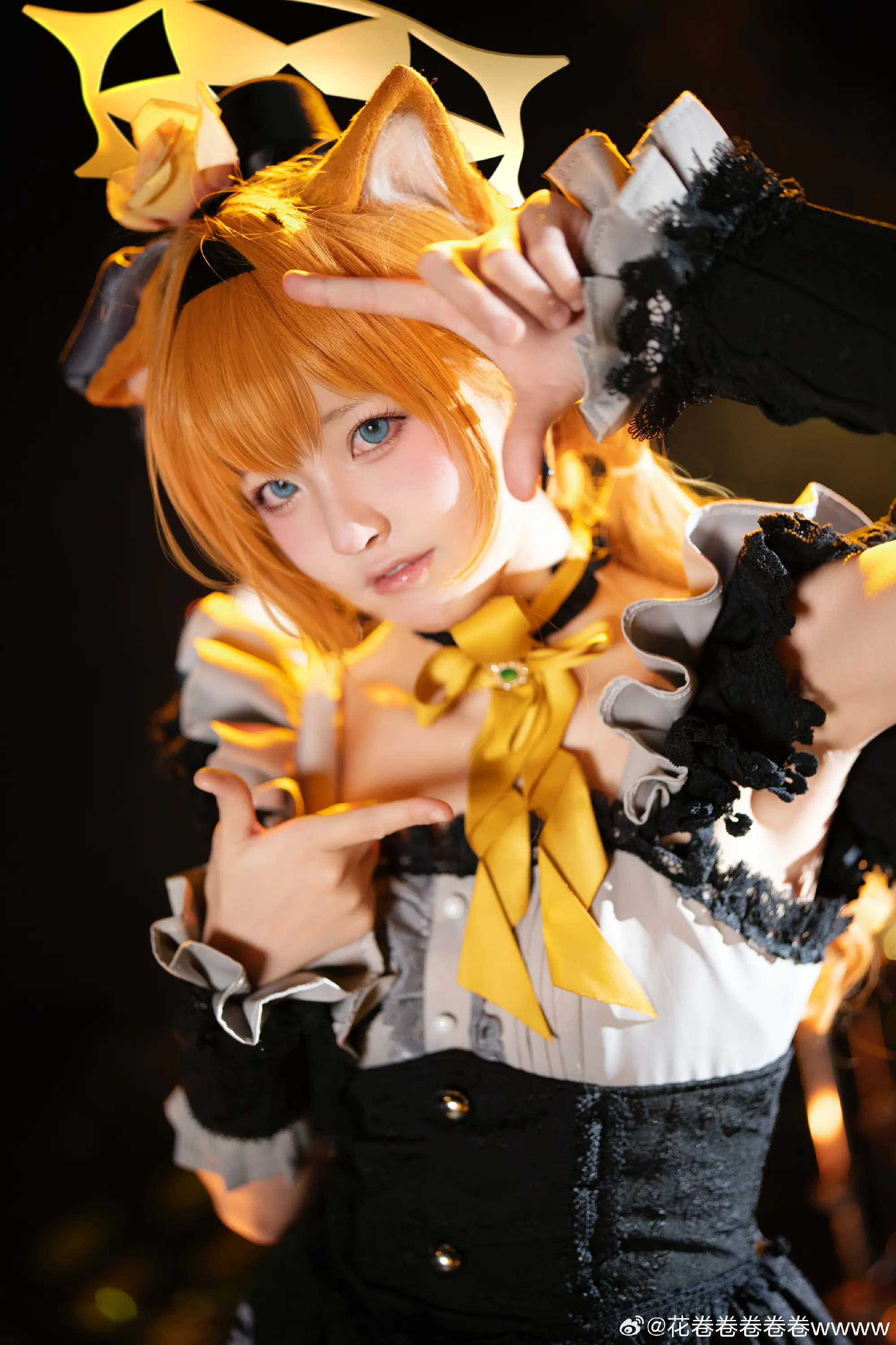 COSPLAY 那个……您觉得我的表演，怎么样呢？ 蔚蓝档案 伊落玛丽@花卷卷卷卷卷wwww-公众号小姨ai