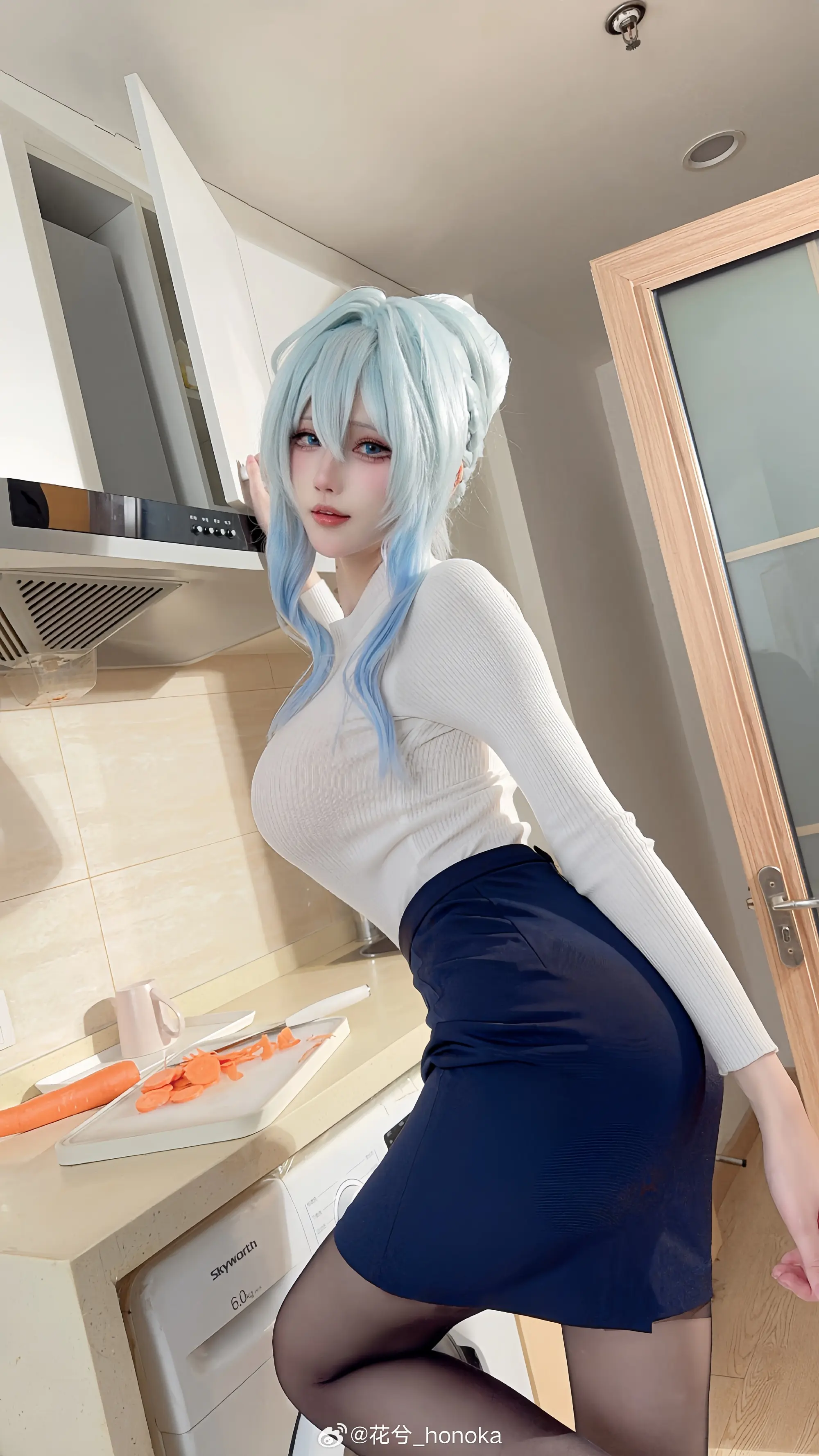COSPLAY 听说，最近公寓来了位新住户 未亡人雪女@花兮_honoka COSPLAY-第3张