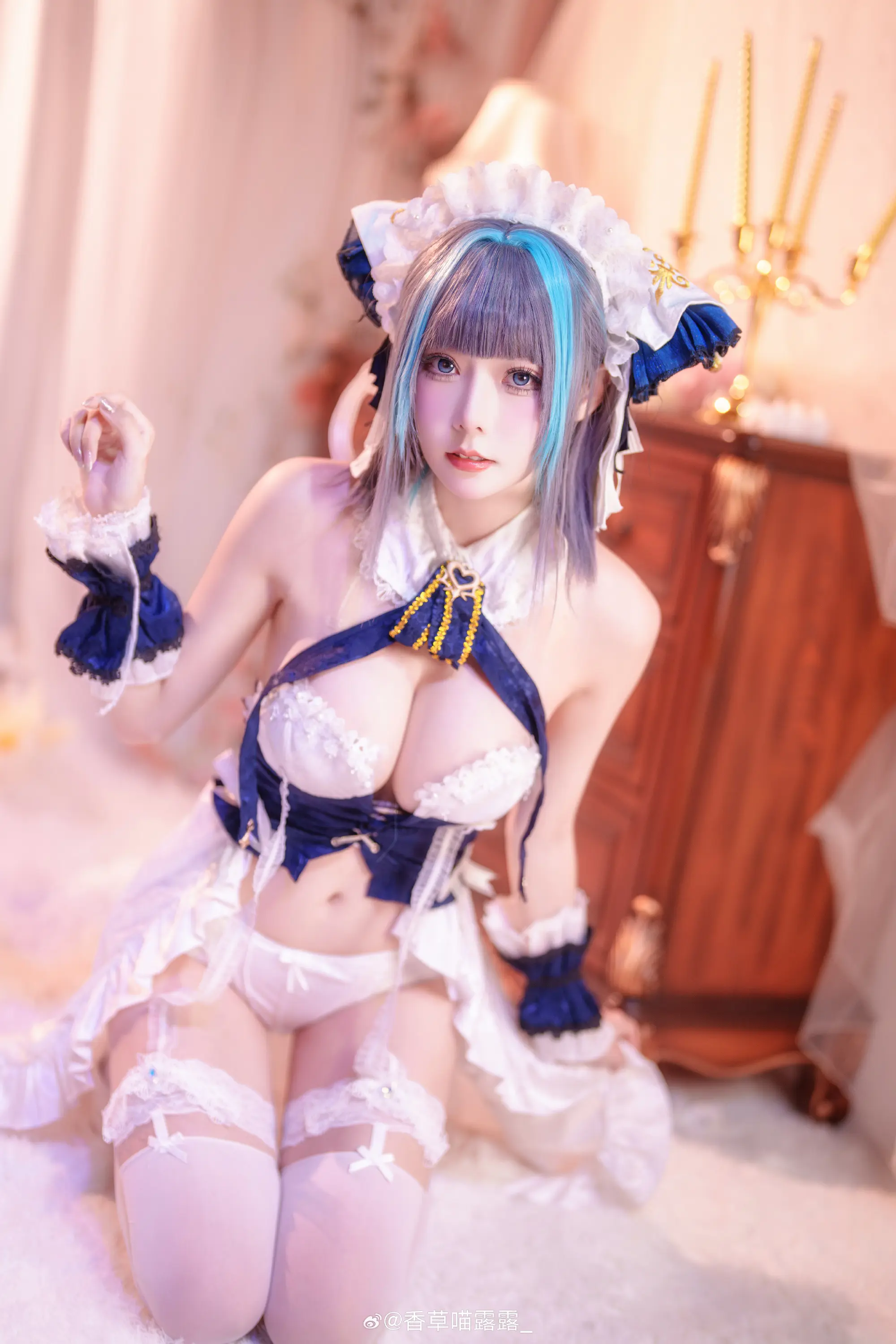 COSPLAY 碧蓝航线 又cos柴郡啦@香草喵露露_-公众号小姨ai