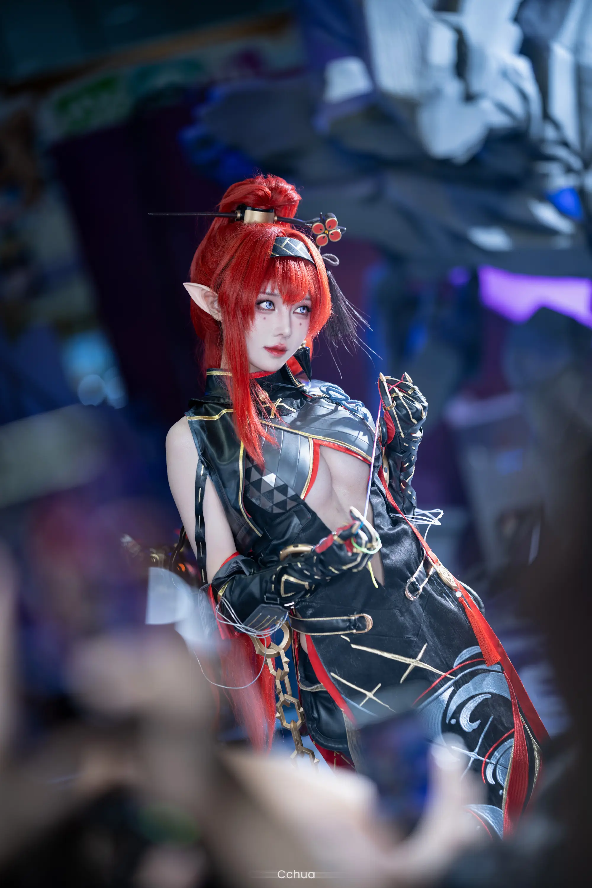 COSPLAY 今天......也还是想被姐姐的丝线牵着走的一天！ 鸣潮吟霖@Cchua华 COSPLAY-第3张