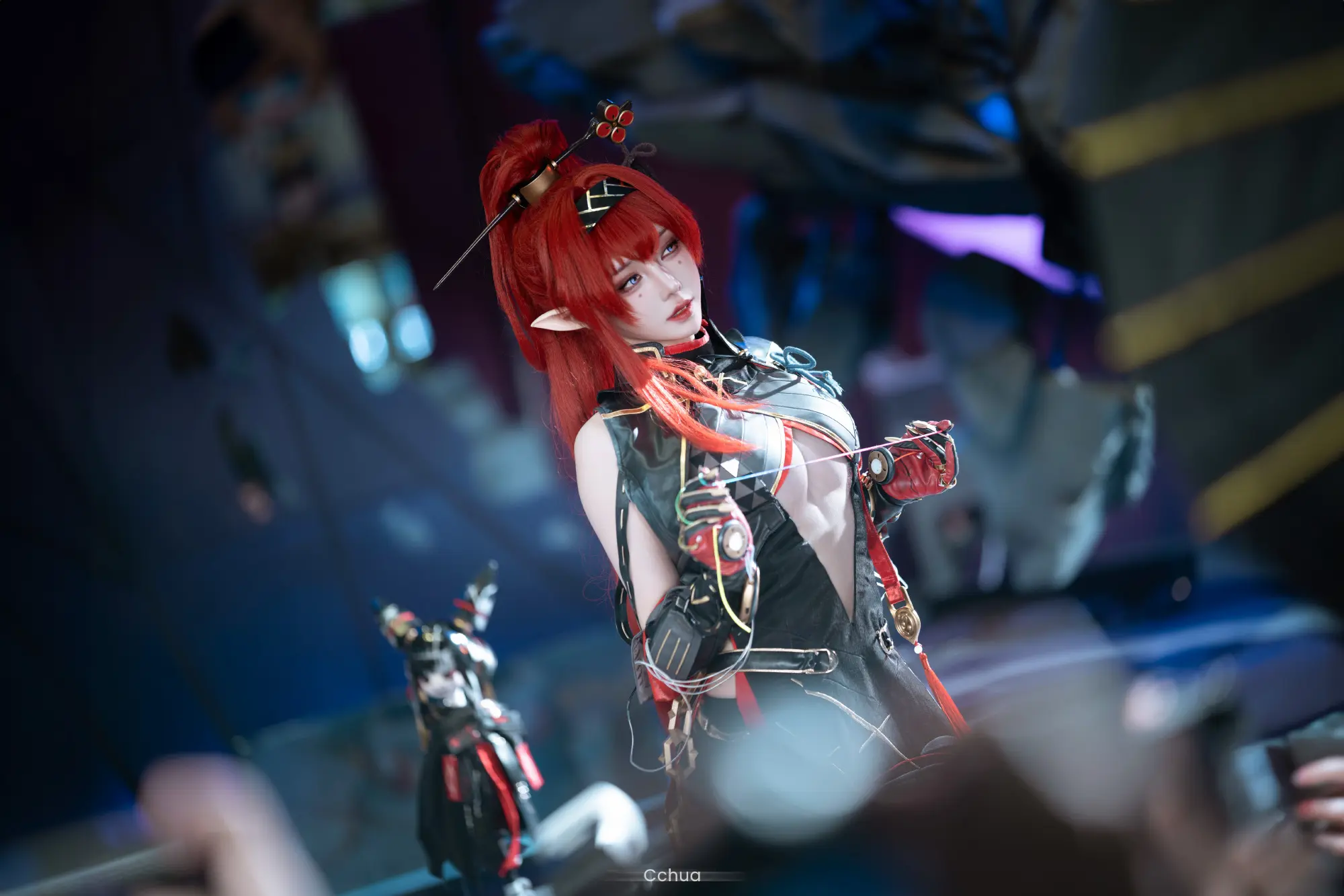 COSPLAY 今天......也还是想被姐姐的丝线牵着走的一天！ 鸣潮吟霖@Cchua华 COSPLAY-第5张