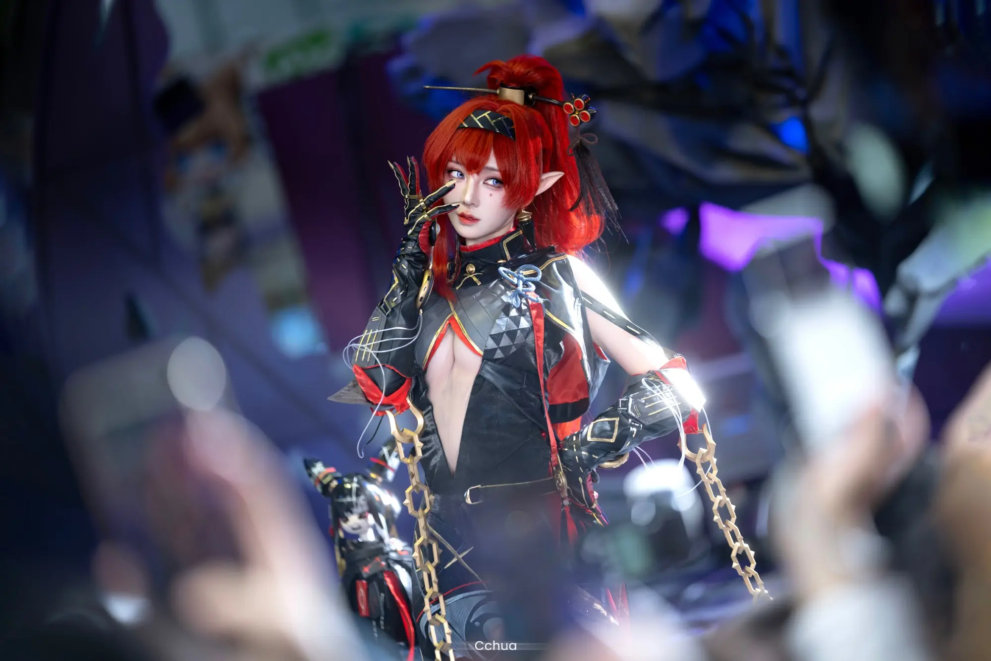 COSPLAY 今天......也还是想被姐姐的丝线牵着走的一天！ 鸣潮吟霖@Cchua华 COSPLAY-第8张