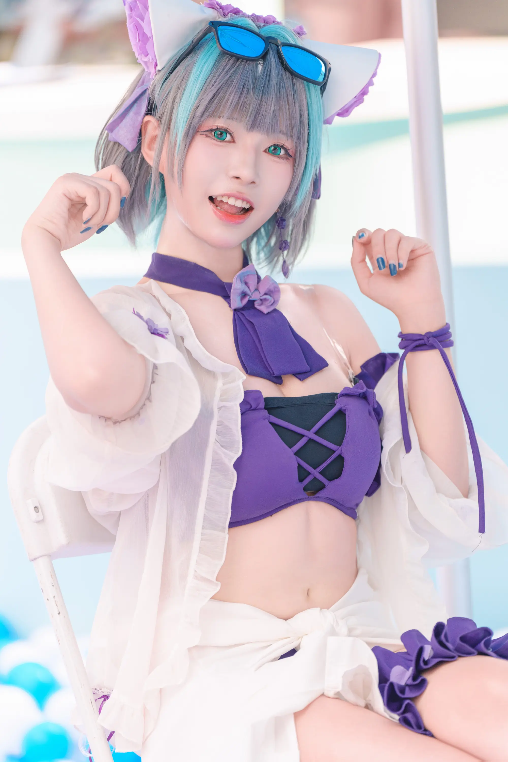 COSPLAY 碧蓝航线 柴郡@大魔王FCP-公众号小姨ai