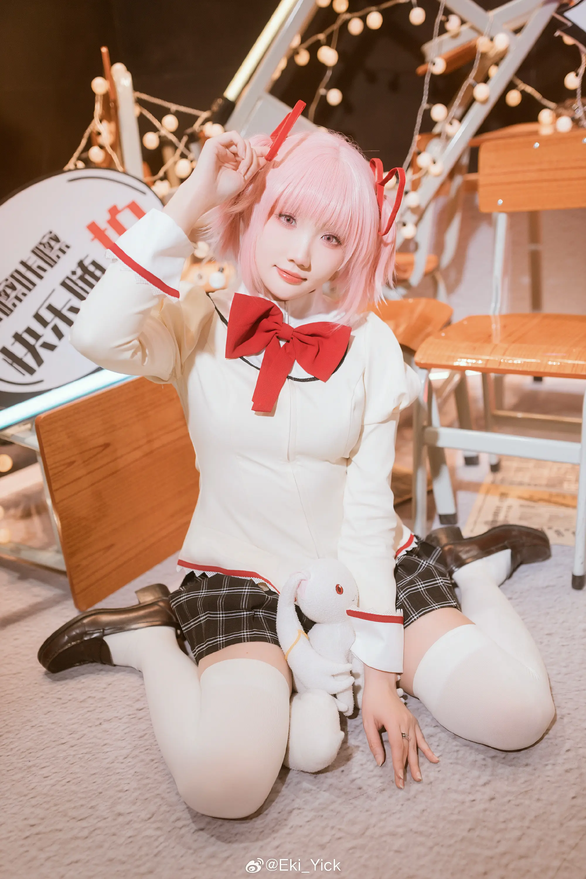 COSPLAY 魔法少女小圆@瓜希酱-公众号小姨ai