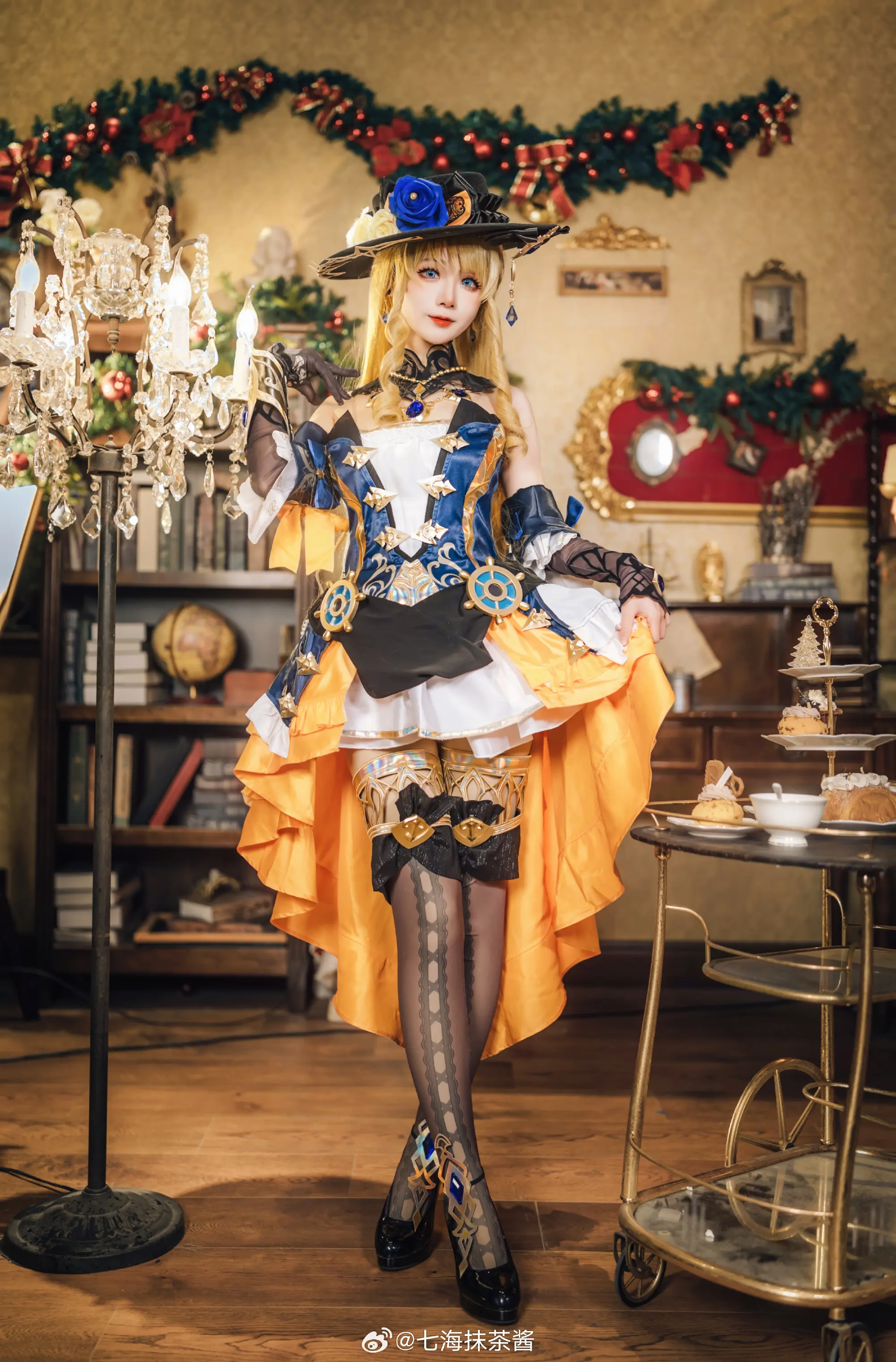 COSPLAY 啊，说到这个，今天要一起喝茶吗？原神 娜维娅@七海抹茶酱-公众号小姨ai