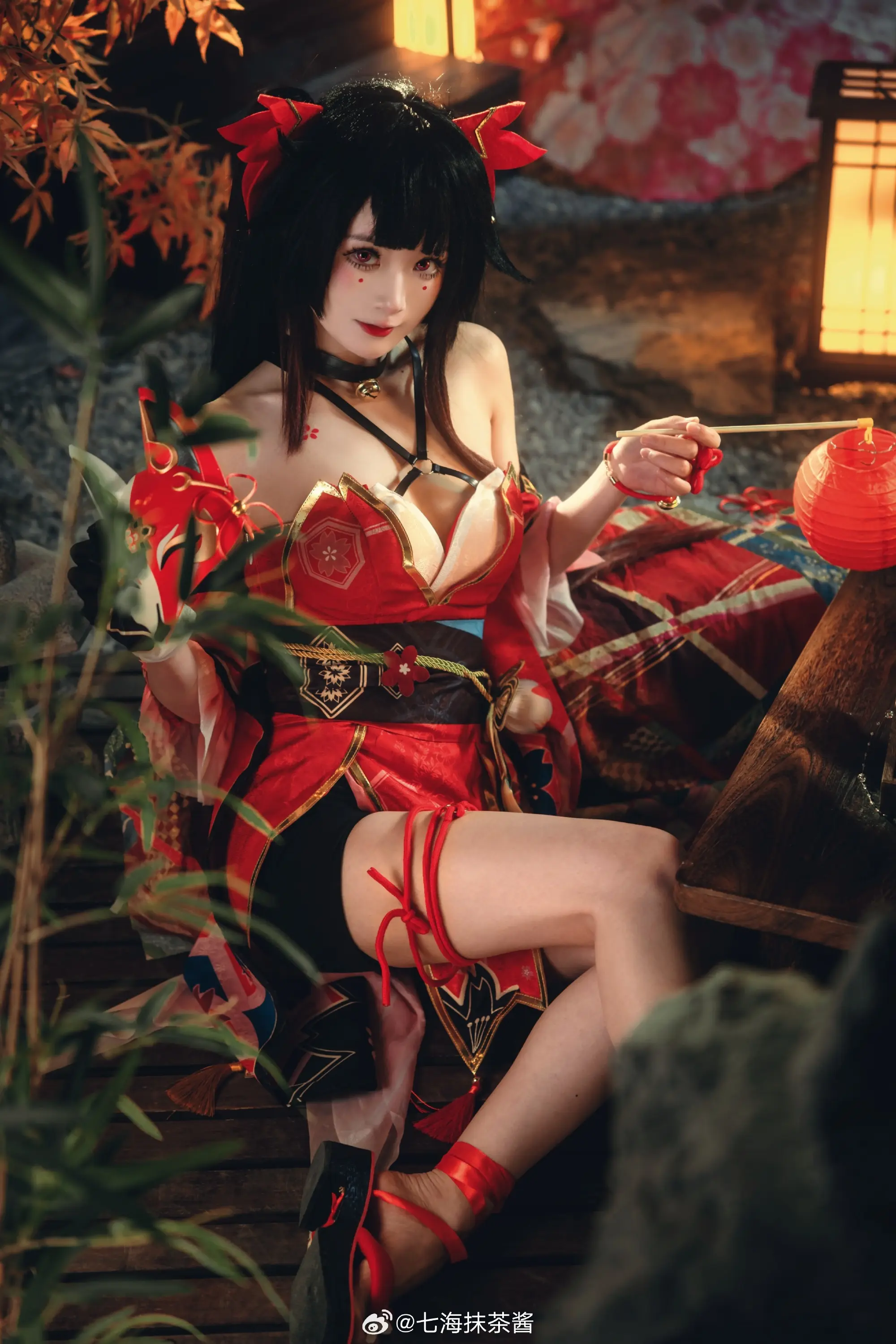 COSPLAY 元宵节快乐，要来找点乐子吗？嘻嘻嘻～崩坏星穹铁道 花火@七海抹茶酱 COSPLAY-第4张