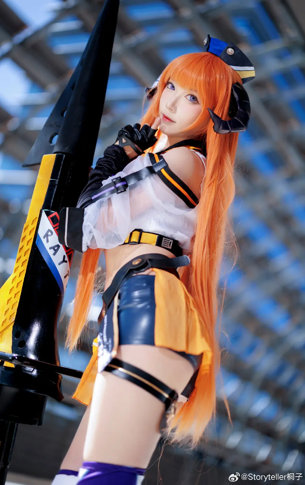 cosplay 明日方舟 风笛 皇后一号cos 赛车皮@Storyteller桐子 COSPLAY-第3张