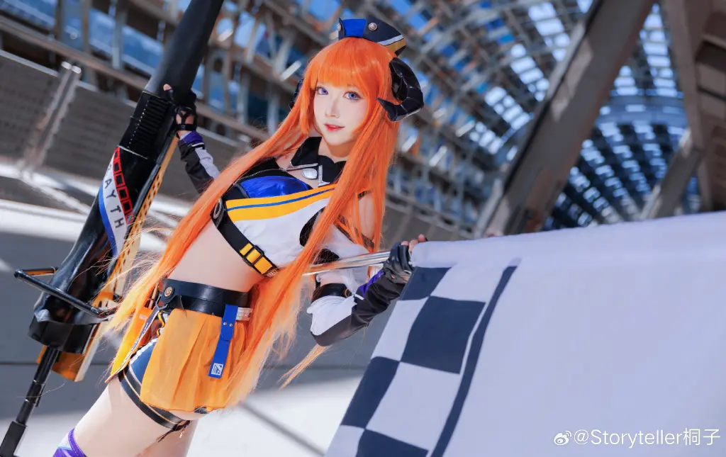 cosplay 明日方舟 风笛 皇后一号cos 赛车皮@Storyteller桐子 COSPLAY-第9张