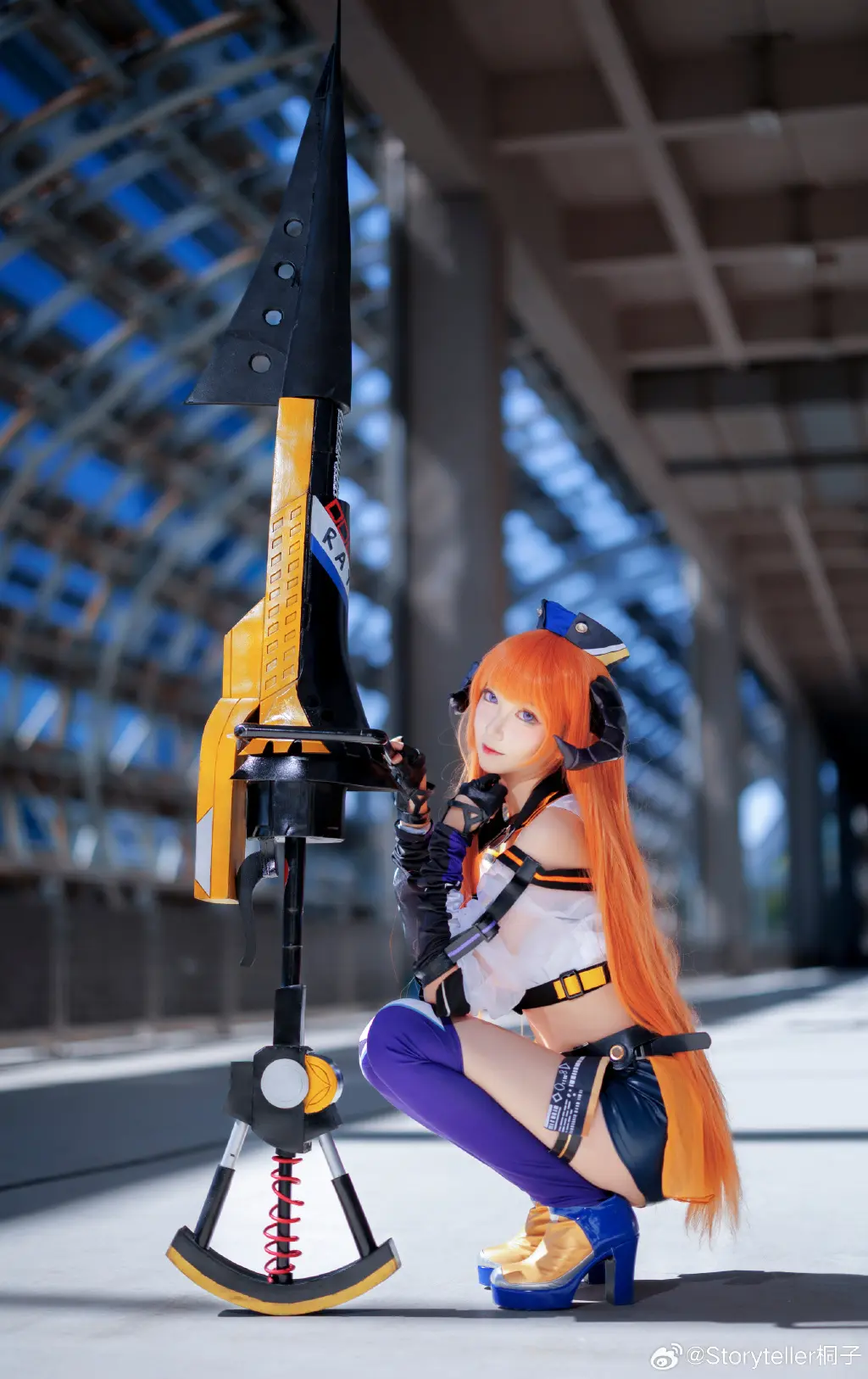 cosplay 明日方舟 风笛 皇后一号cos 赛车皮@Storyteller桐子 COSPLAY-第7张