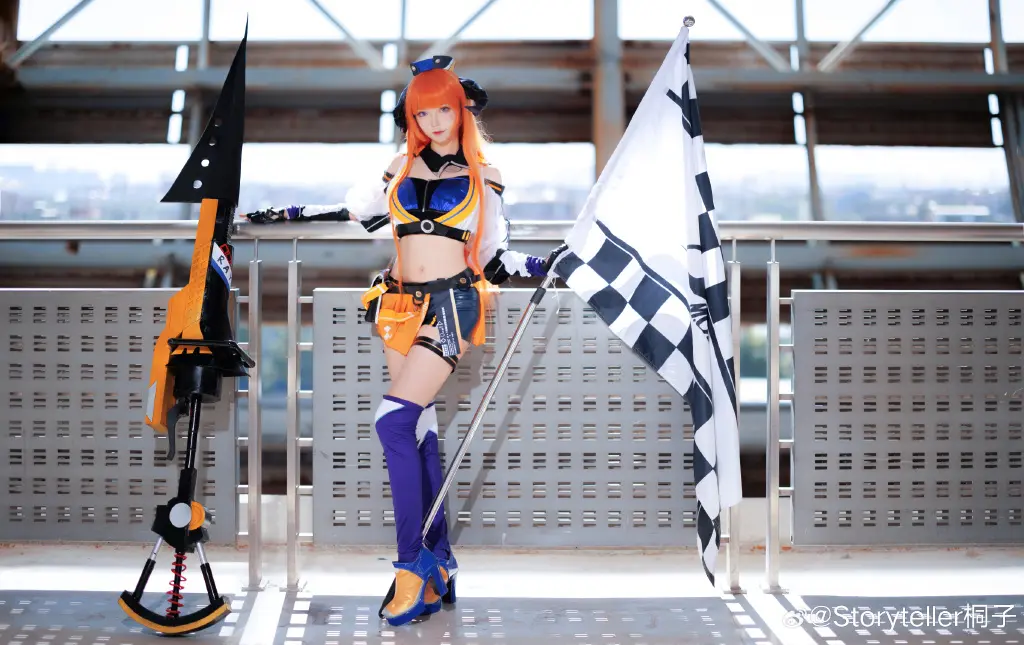 cosplay 明日方舟 风笛 皇后一号cos 赛车皮@Storyteller桐子 COSPLAY-第8张