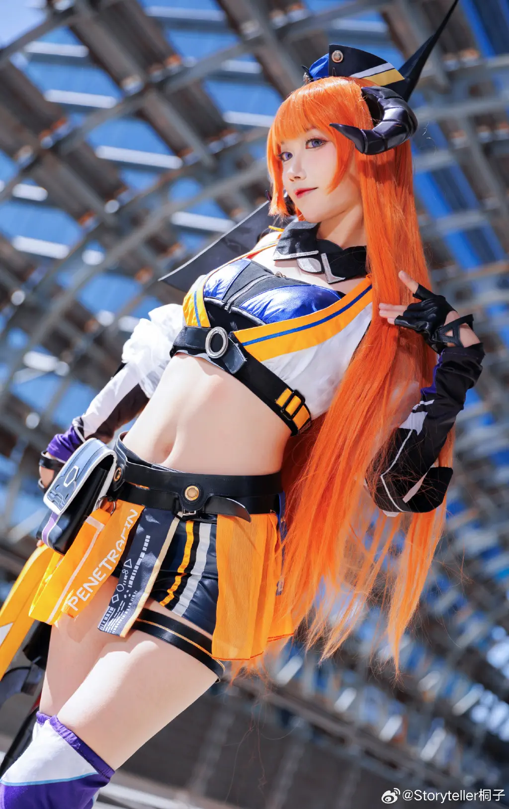 cosplay 明日方舟 风笛 皇后一号cos 赛车皮@Storyteller桐子 COSPLAY-第5张