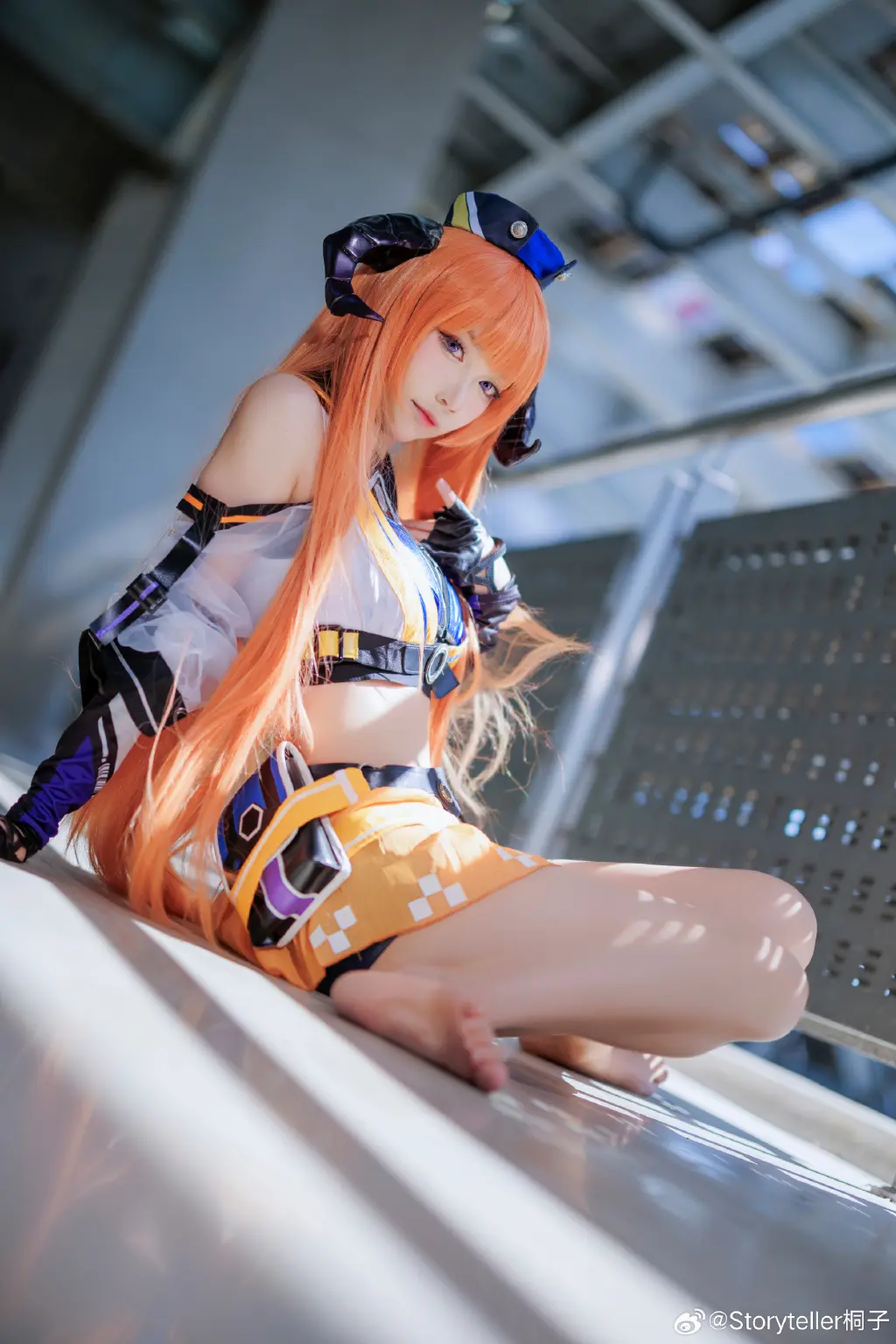 cosplay 明日方舟 风笛 皇后一号cos 赛车皮@Storyteller桐子 COSPLAY-第12张
