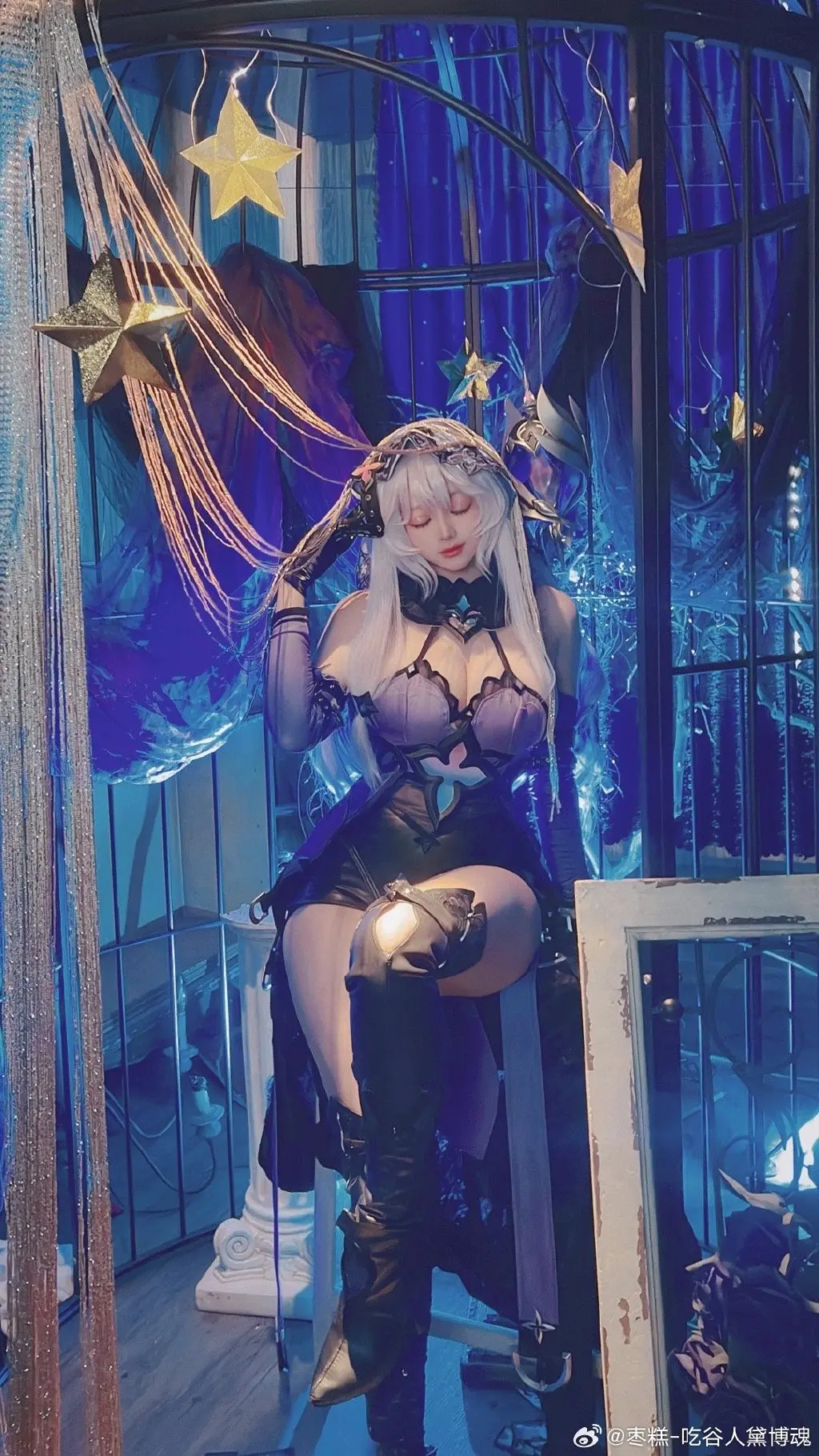 COSPLAY 好爱黑天鹅这种神秘气息的美人_(´ཀ`」 ∠)_ 崩坏：星穹铁道 黑天鹅@枣糕-吃谷人黛博魂 COSPLAY-第7张
