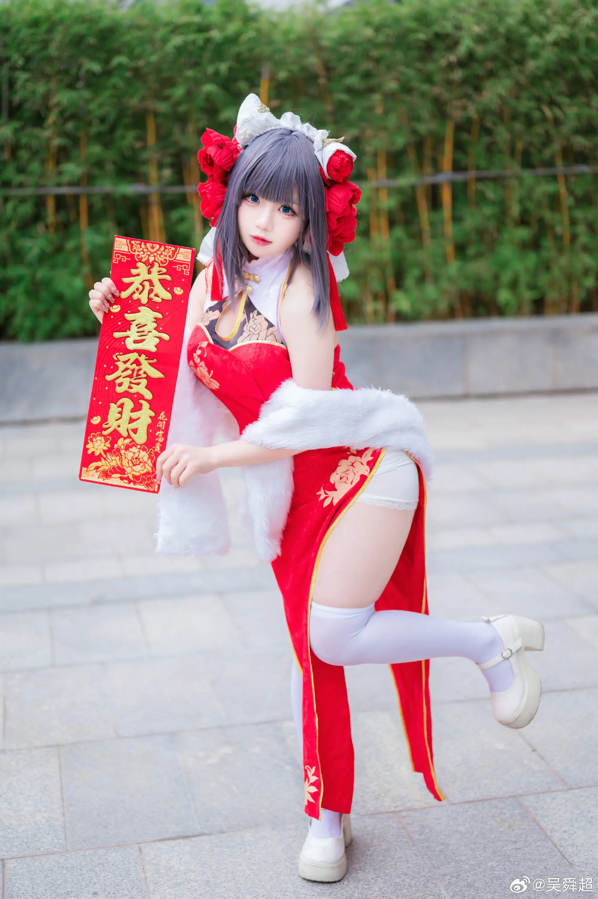 COSPLAY 给大家拜个晚年~ 碧蓝航线@知悠啾 ​​​-公众号小姨ai