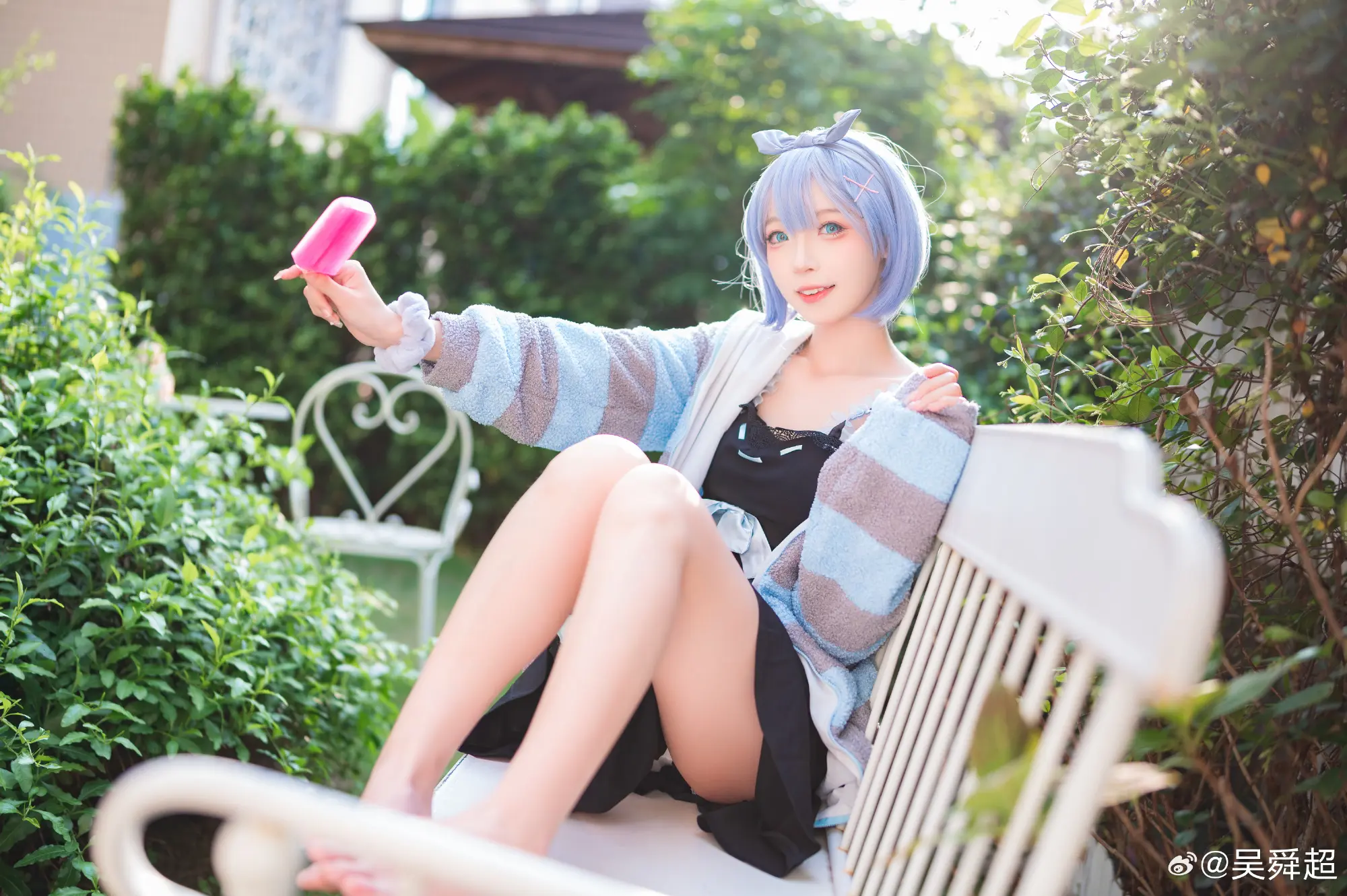 cosplay 蕾姆雪糕你要吃嘛~?@-祖木子- COSPLAY-第4张