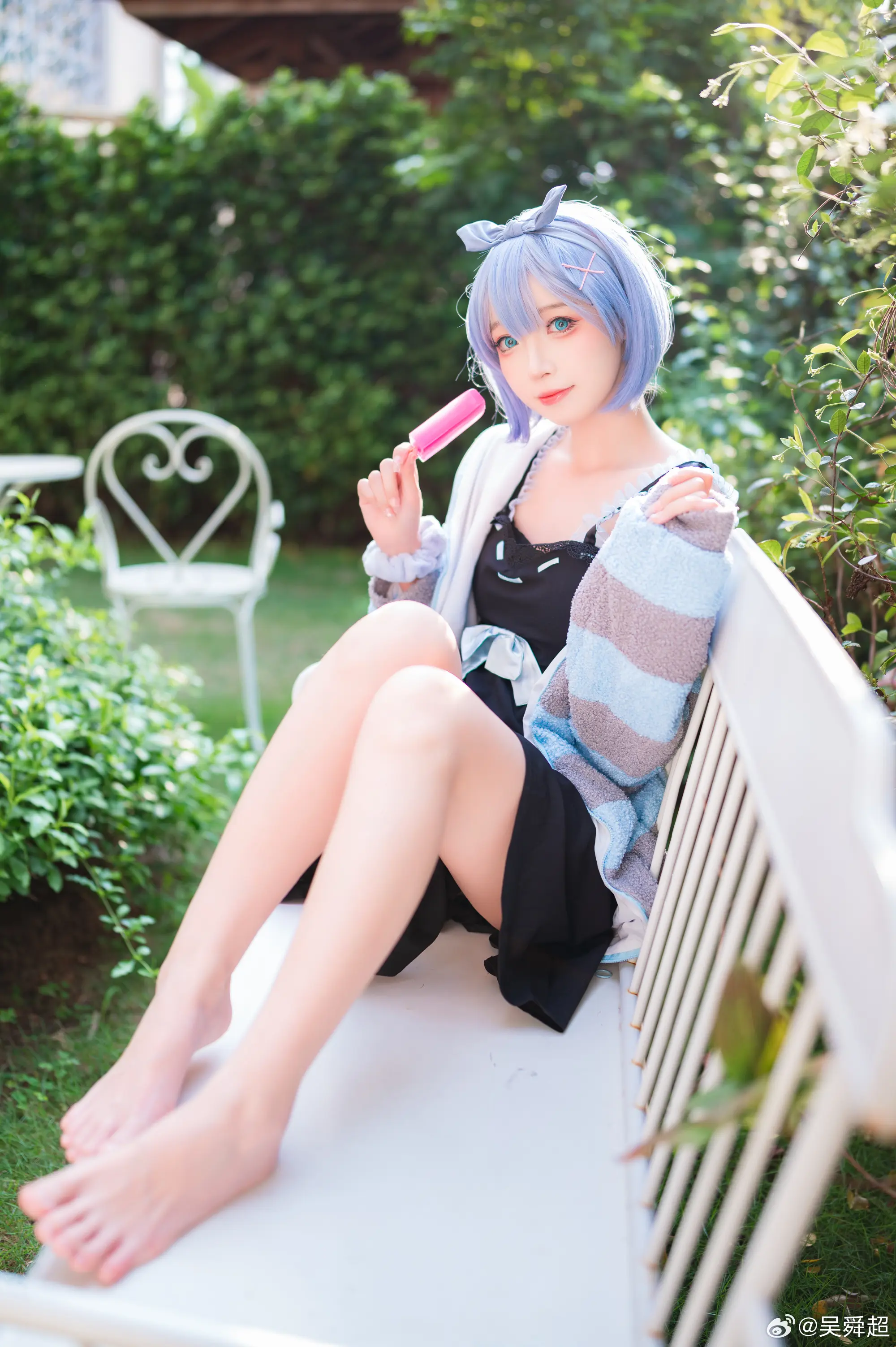 cosplay 蕾姆雪糕你要吃嘛~?@-祖木子--公众号小姨ai