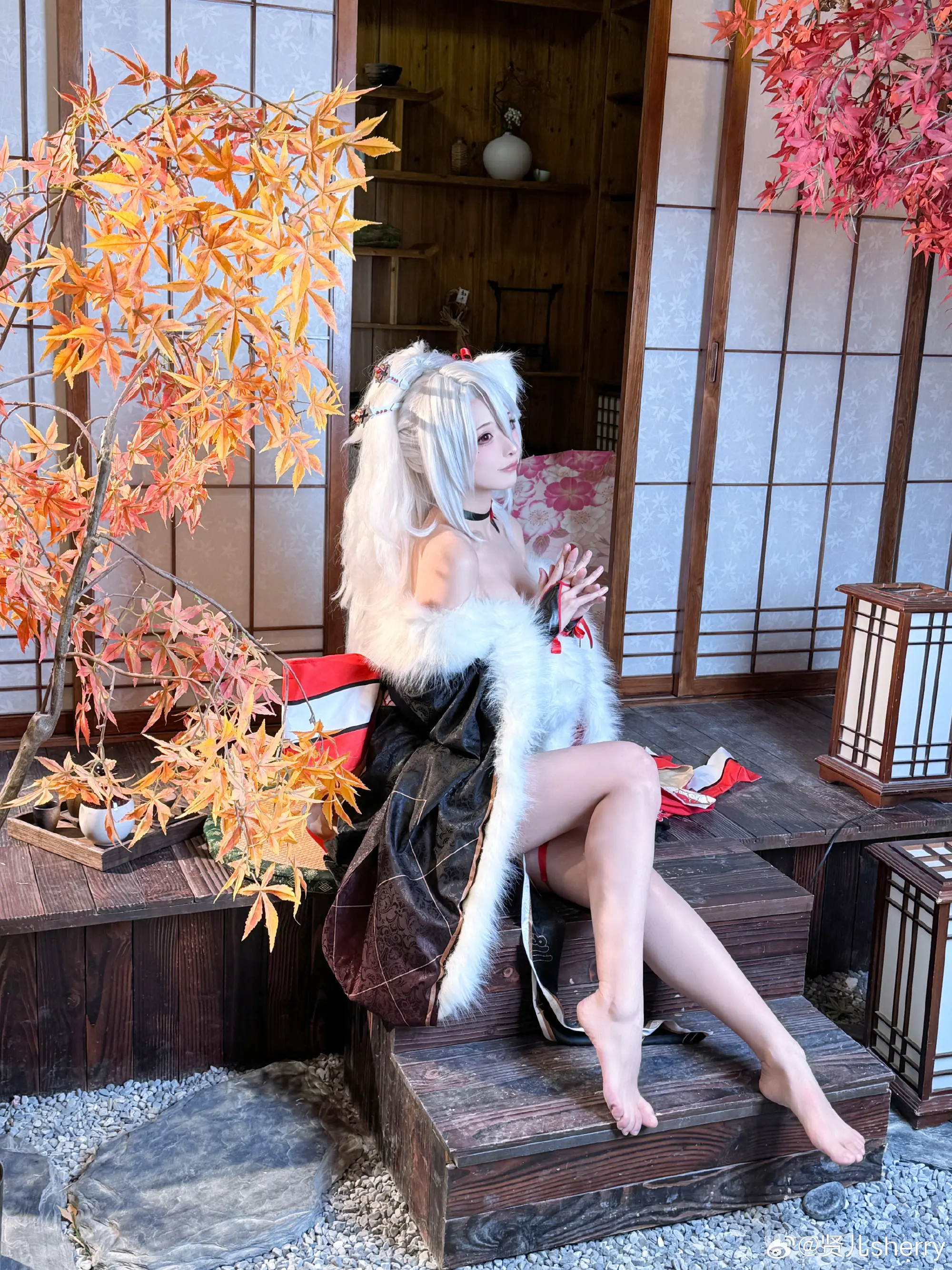 COSPLAY 换件衣服有木有增加一点新年的氛围~(*´I`*) 碧蓝航线@贤儿sherry COSPLAY-第4张