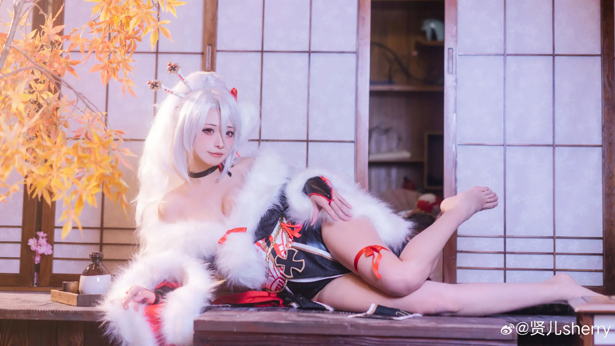 COSPLAY 换件衣服有木有增加一点新年的氛围~(*´I`*) 碧蓝航线@贤儿sherry COSPLAY-第12张