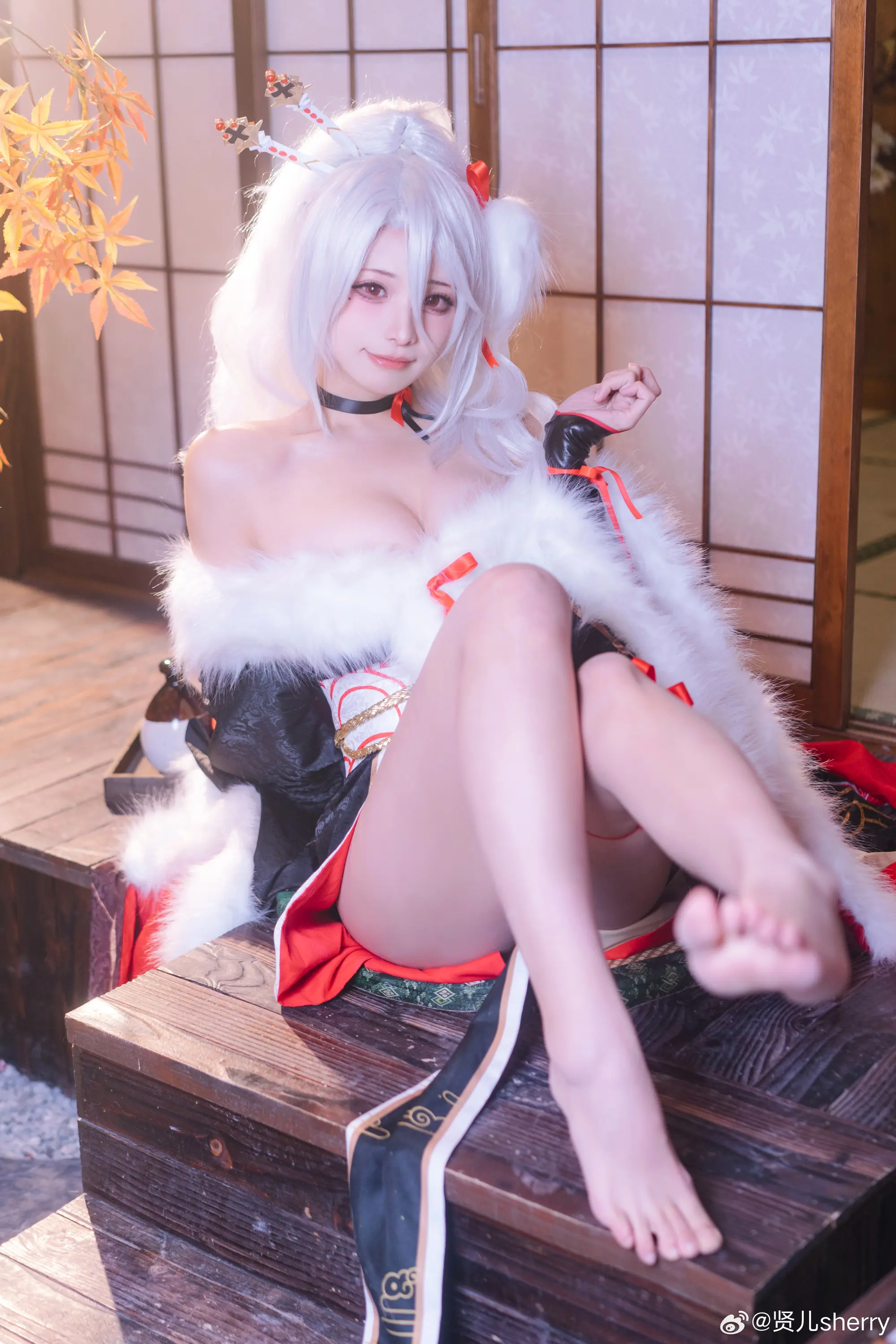 COSPLAY 换件衣服有木有增加一点新年的氛围~(*´I`*) 碧蓝航线@贤儿sherry-公众号小姨ai