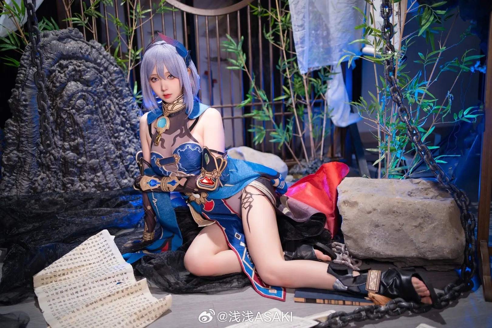 不会吧不会吧这就要回到因果殿了吗我不行我不可以除非…姐姐在。崩坏星穹铁道@浅浅ASAKI COSPLAY-第8张