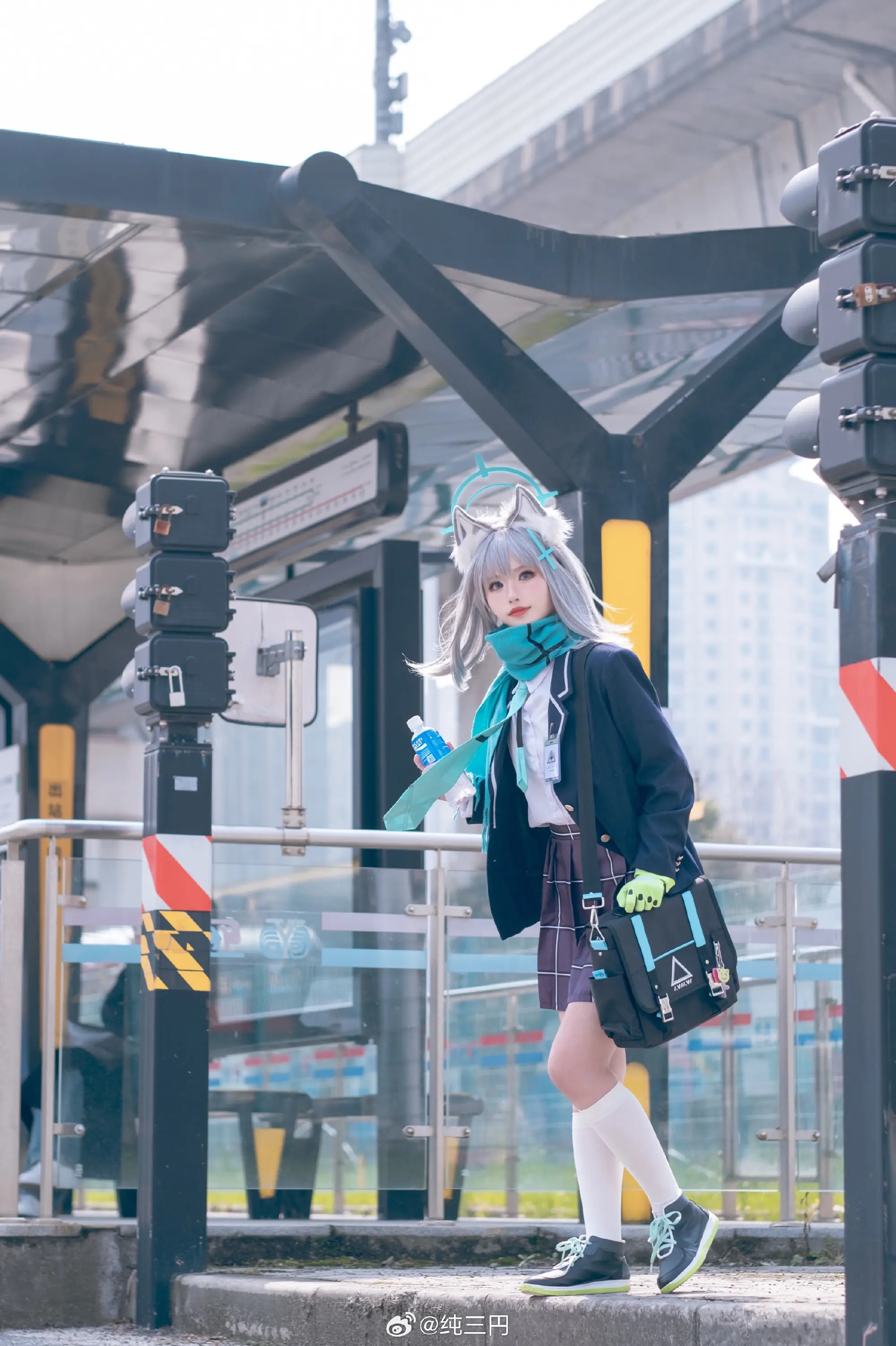 cosplay 蔚蓝档案 阿拜多斯对策委员会2年级的砂狼白子，请多关照。@纯三円 COSPLAY-第5张
