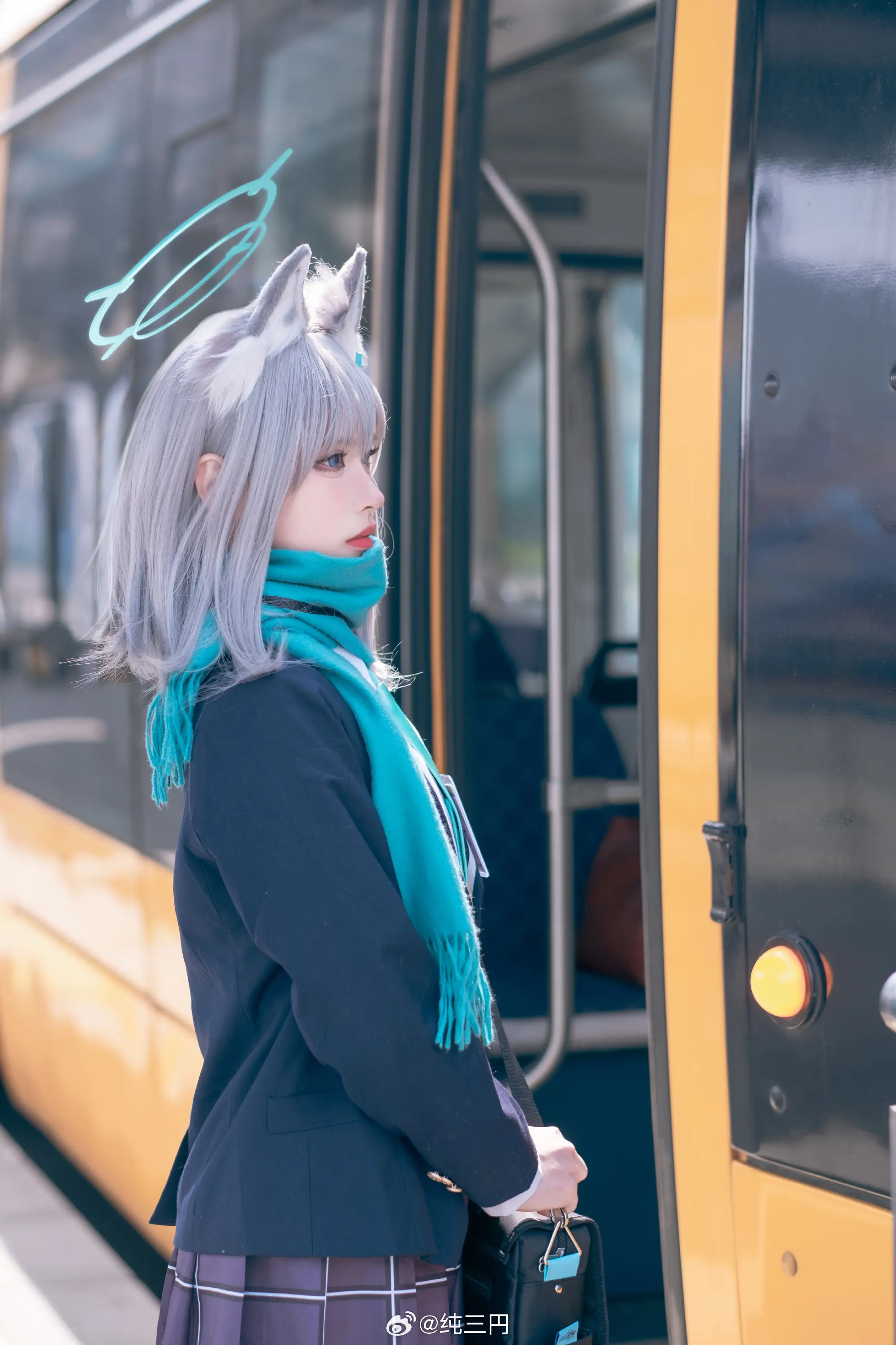 cosplay 蔚蓝档案 阿拜多斯对策委员会2年级的砂狼白子，请多关照。@纯三円 COSPLAY-第8张