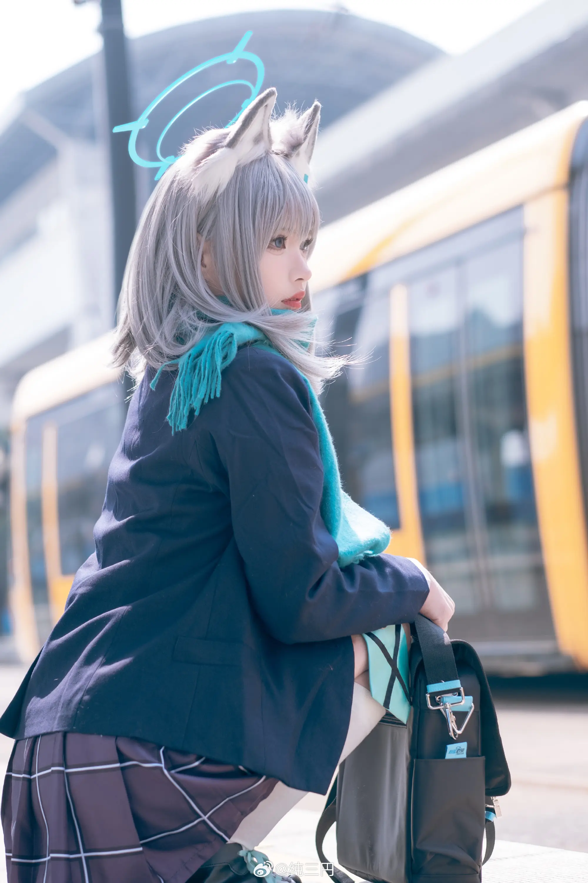 cosplay 蔚蓝档案 阿拜多斯对策委员会2年级的砂狼白子，请多关照。@纯三円 COSPLAY-第6张