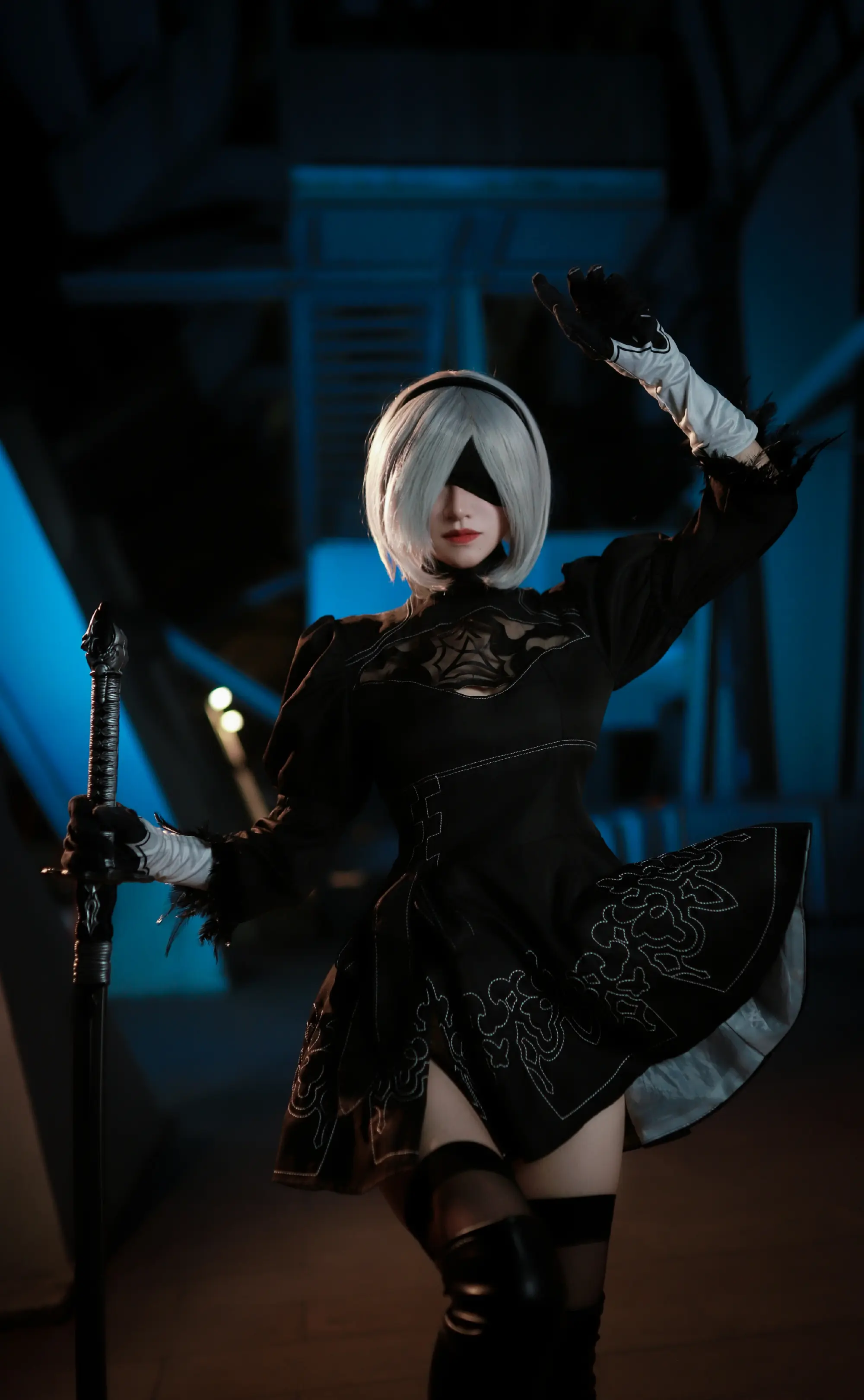 COSPLAY 存在都是为了毁灭而设计 尼尔:机械纪元 2B@啵酱痴 COSPLAY-第3张