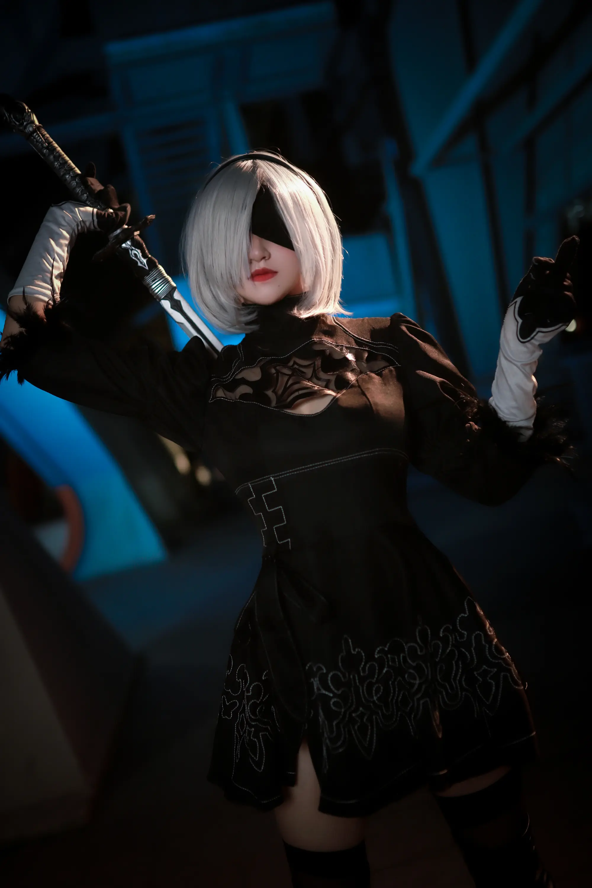COSPLAY 存在都是为了毁灭而设计 尼尔:机械纪元 2B@啵酱痴 COSPLAY-第8张